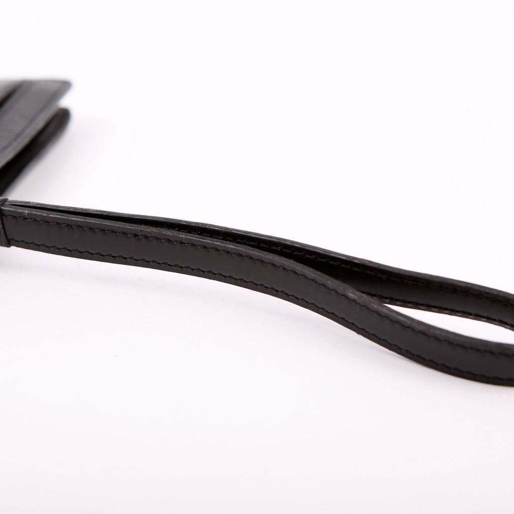 Pochette Sellier Dragonne Clutch Epi Black