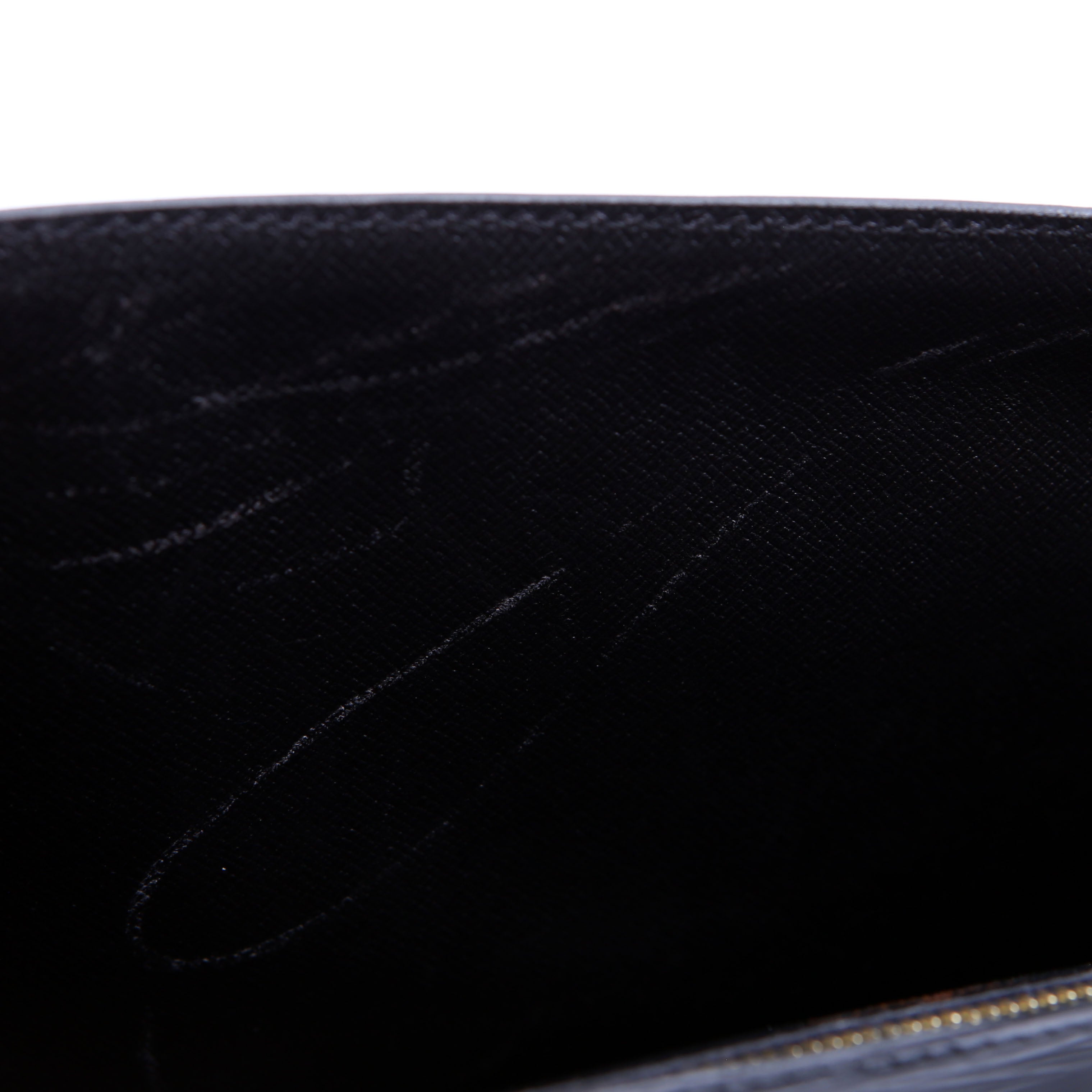 Pochette Sellier Dragonne Clutch Epi Black