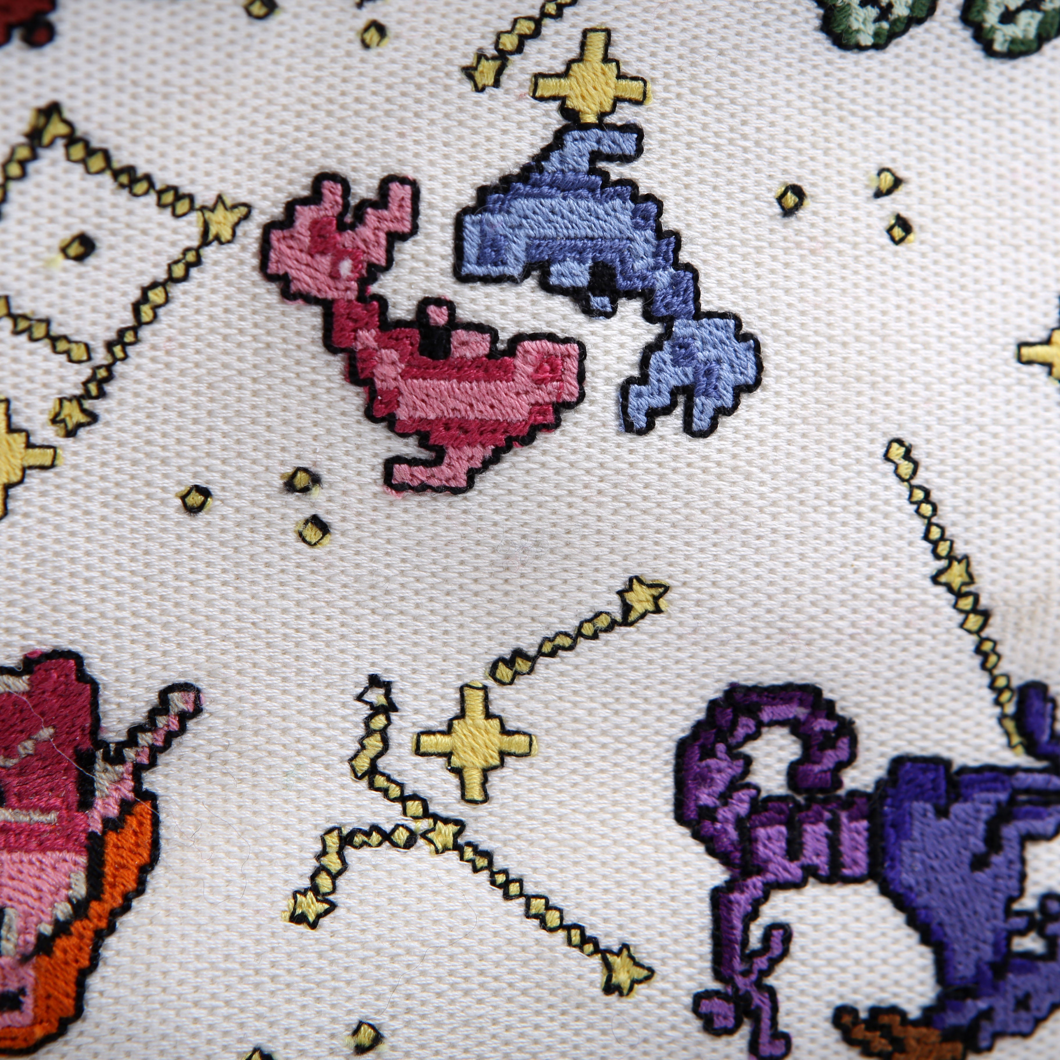 Dior Book Tote Large Embroidered Pixel Zodiac Multicolor
