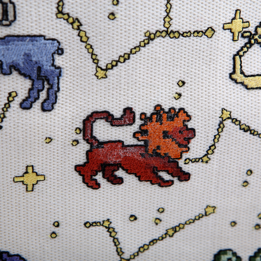 Dior Book Tote Large Embroidered Pixel Zodiac Multicolor