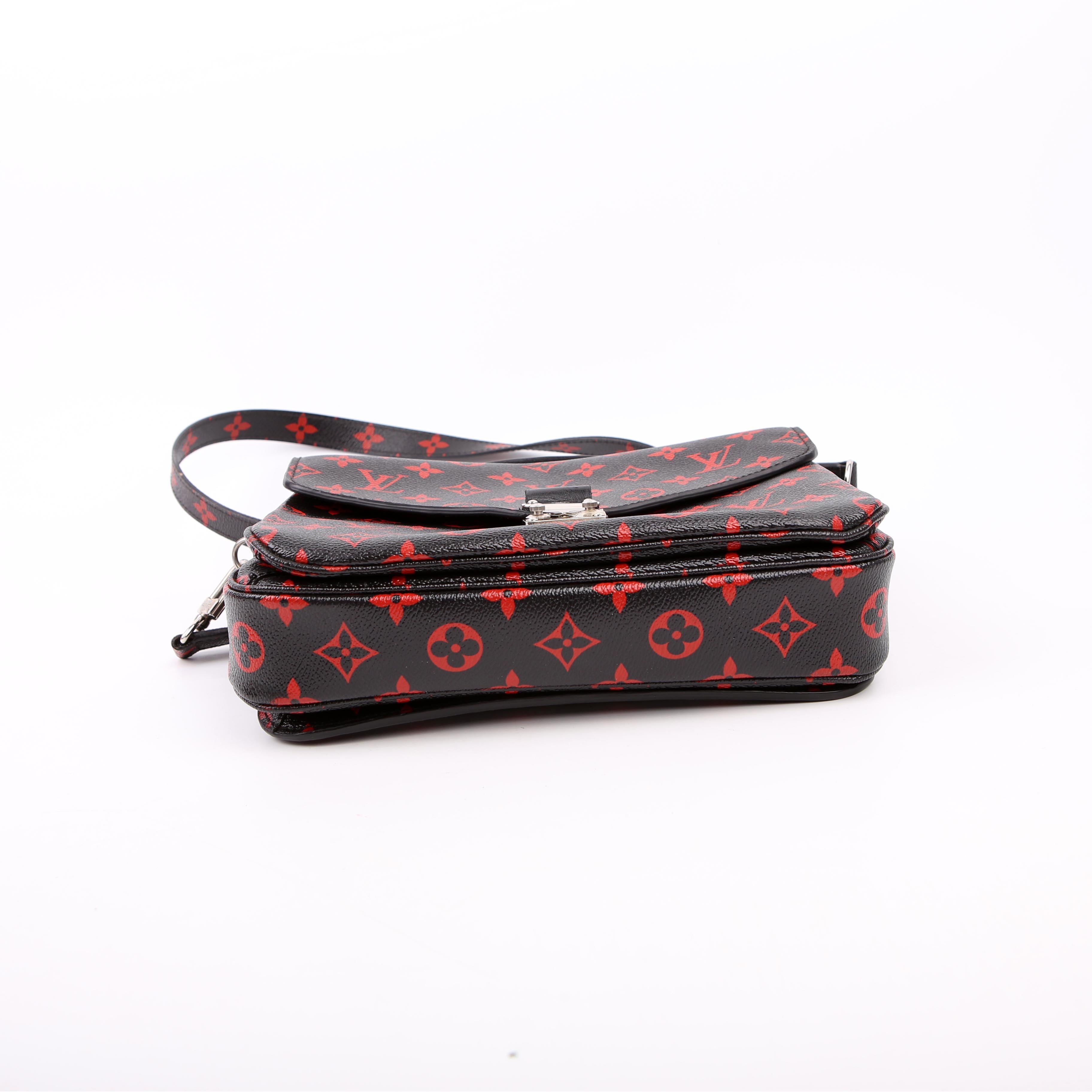 Pochette Metis Monogram Infrarouge Red/Black