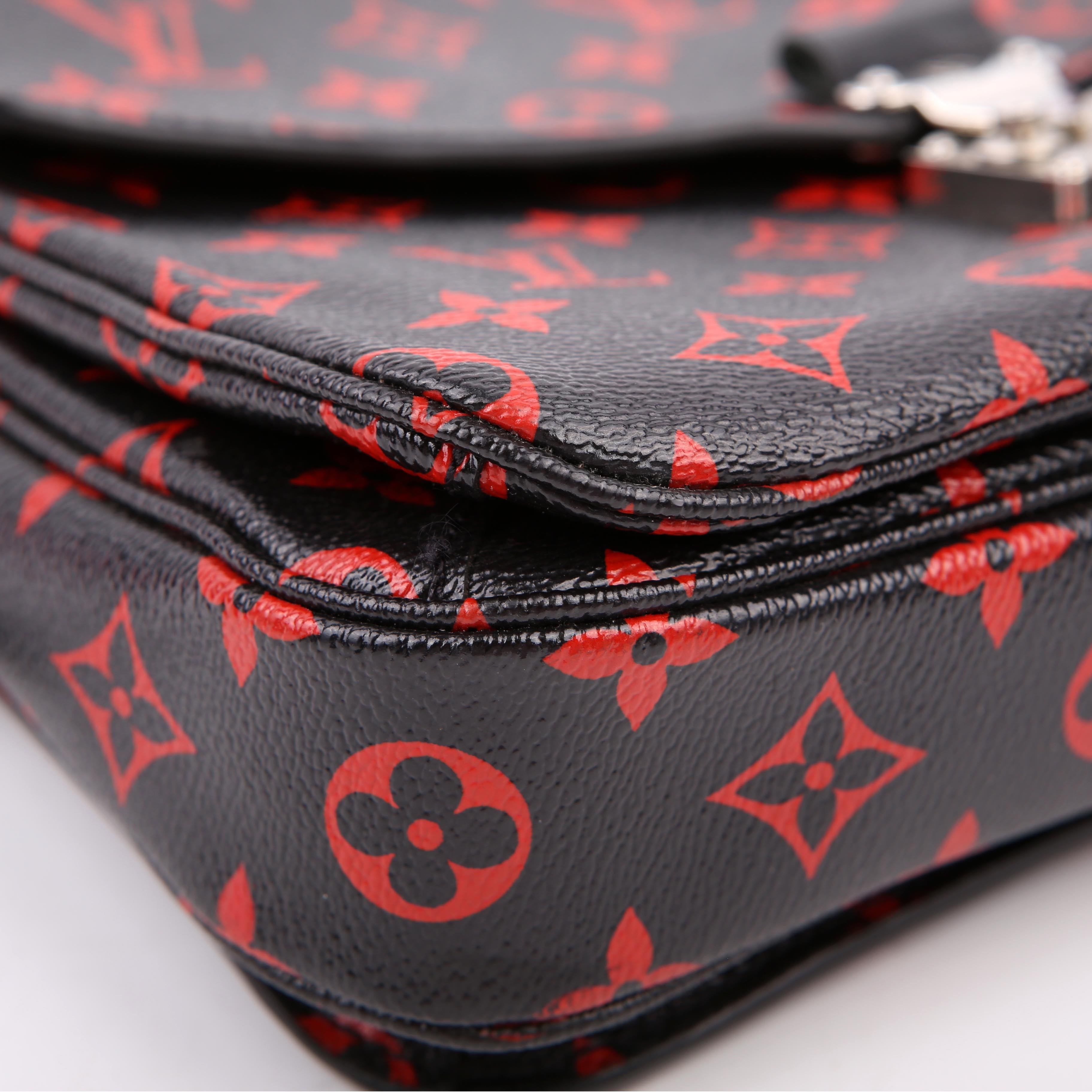 Pochette Metis Monogram Infrarouge Red/Black
