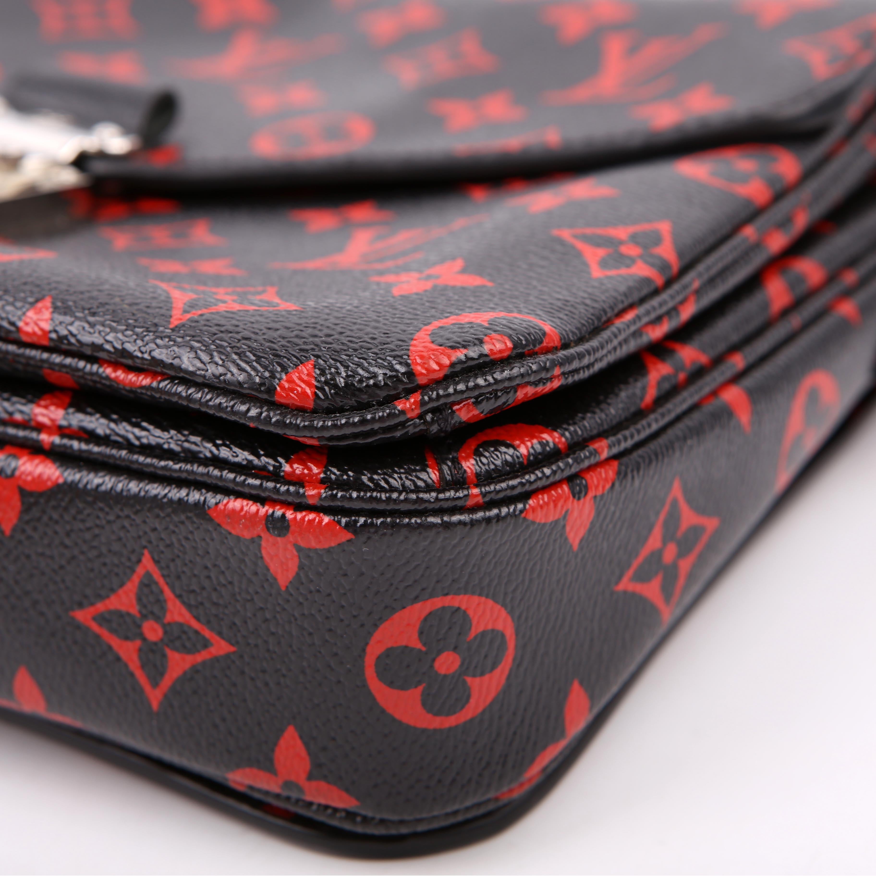Pochette Metis Monogram Infrarouge Red/Black