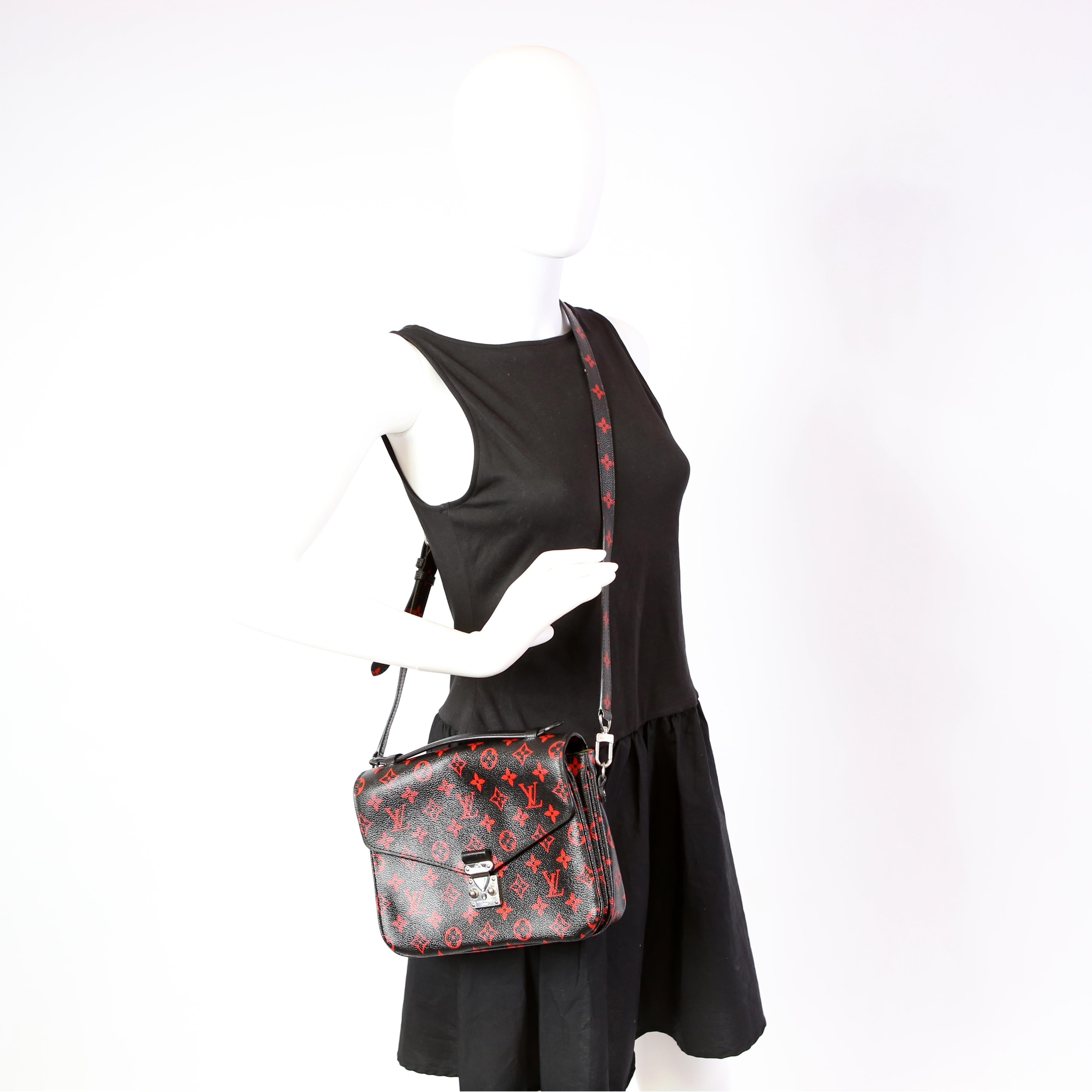 Pochette Metis Monogram Infrarouge Red/Black