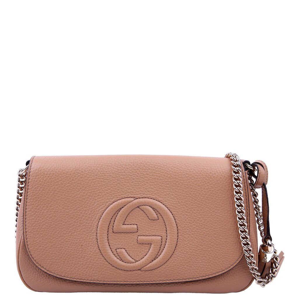 536224 Soho Chain Crossbody Medium Tan