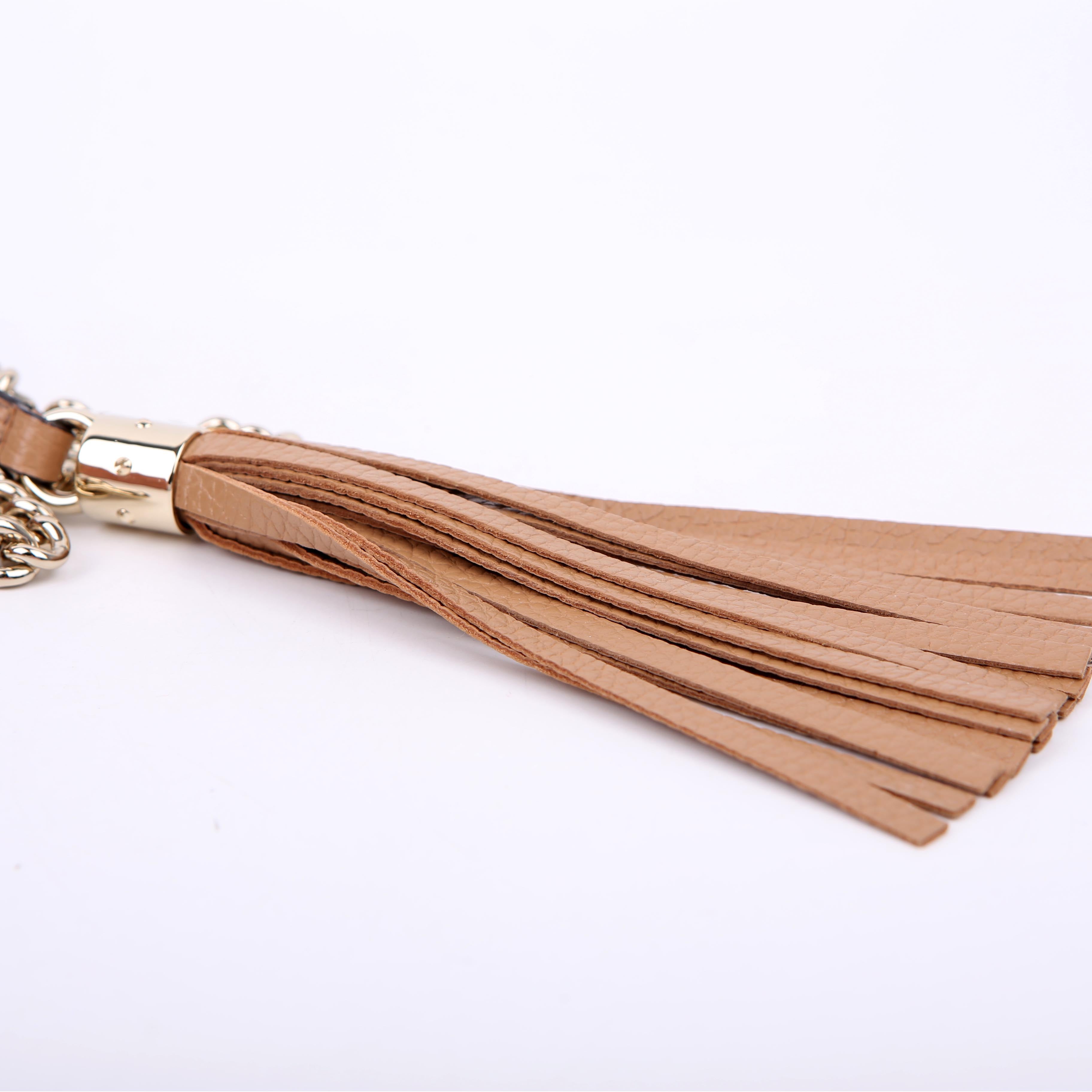 536224 Soho Chain Crossbody Medium Tan