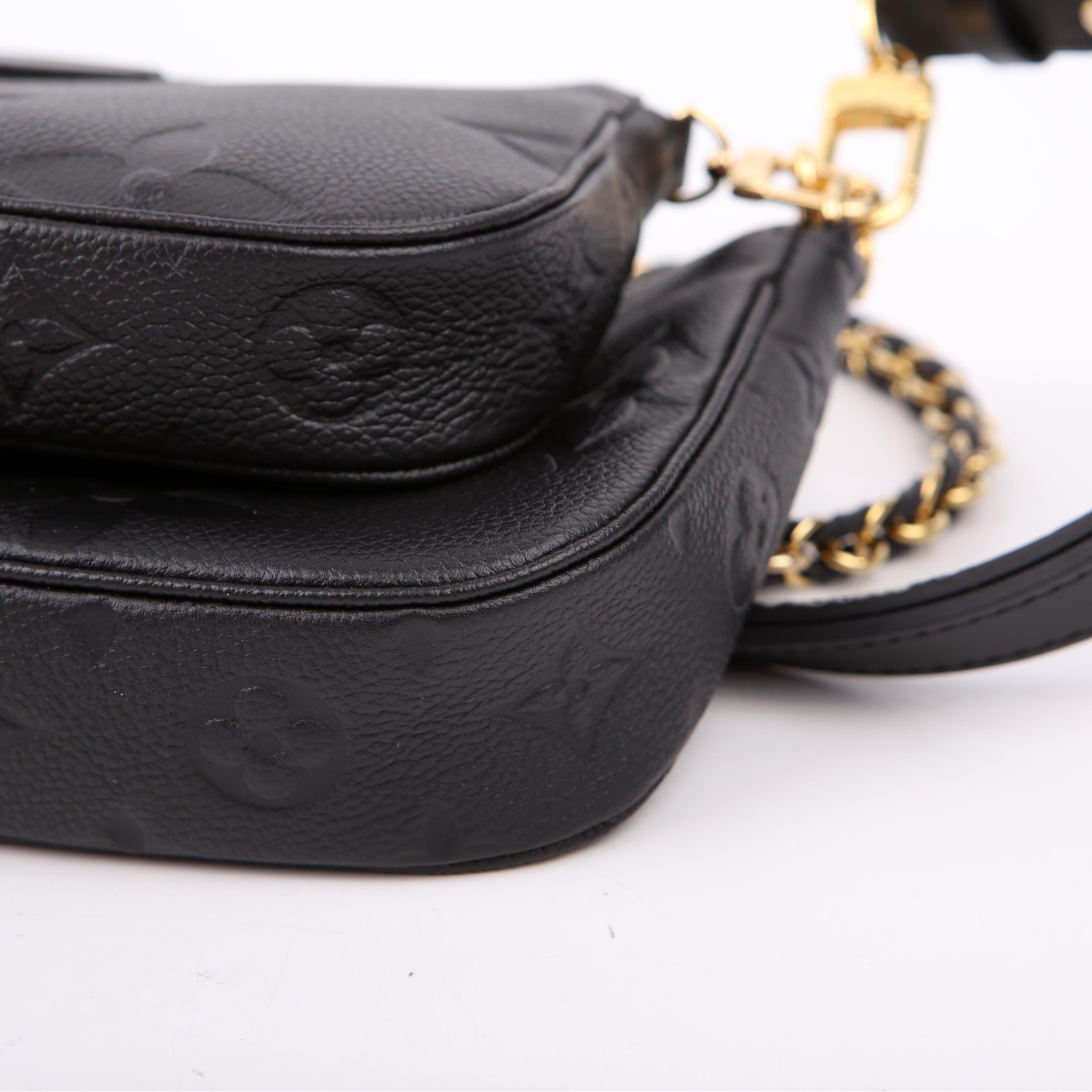 Multi Pochette Empreinte Black