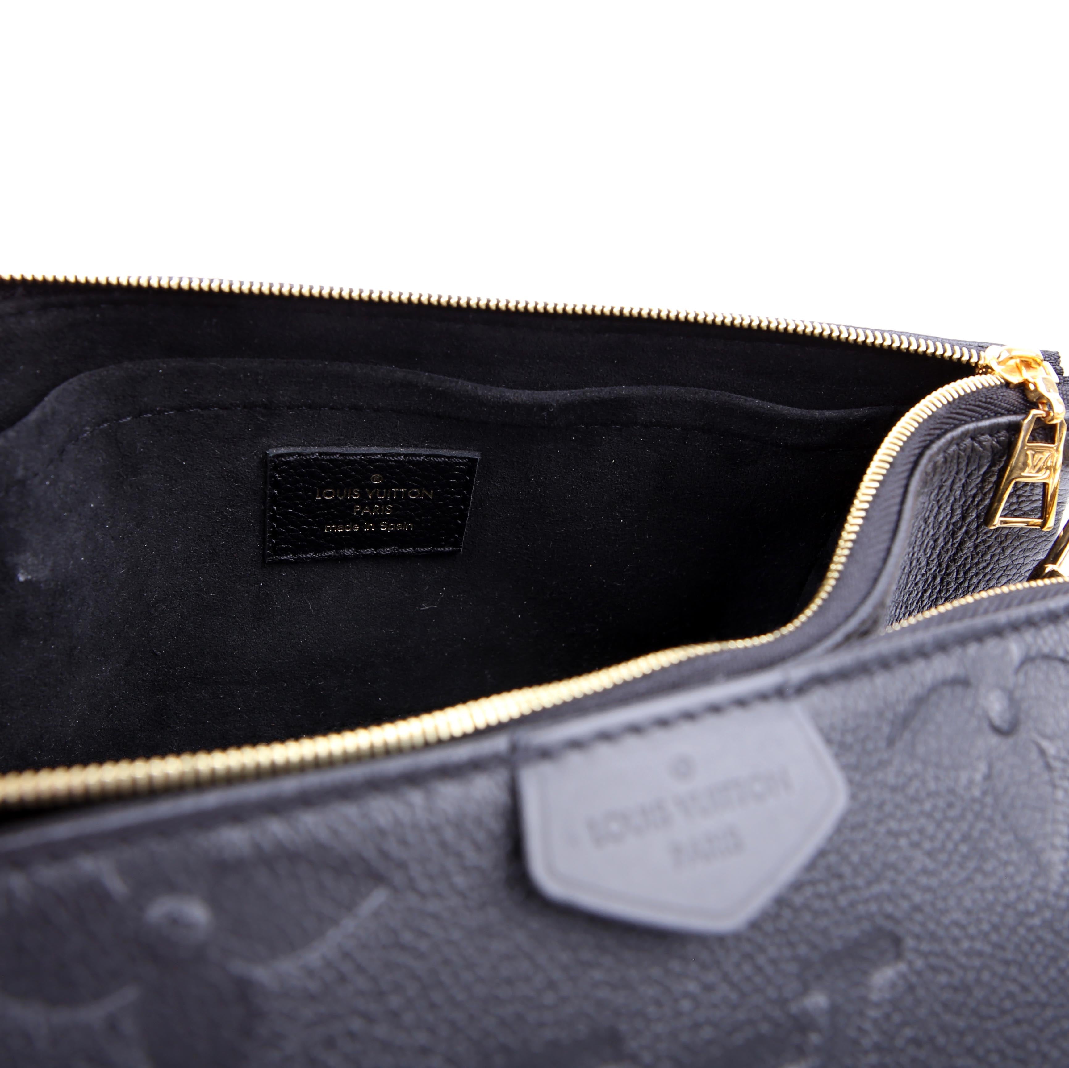 Multi Pochette Empreinte Black