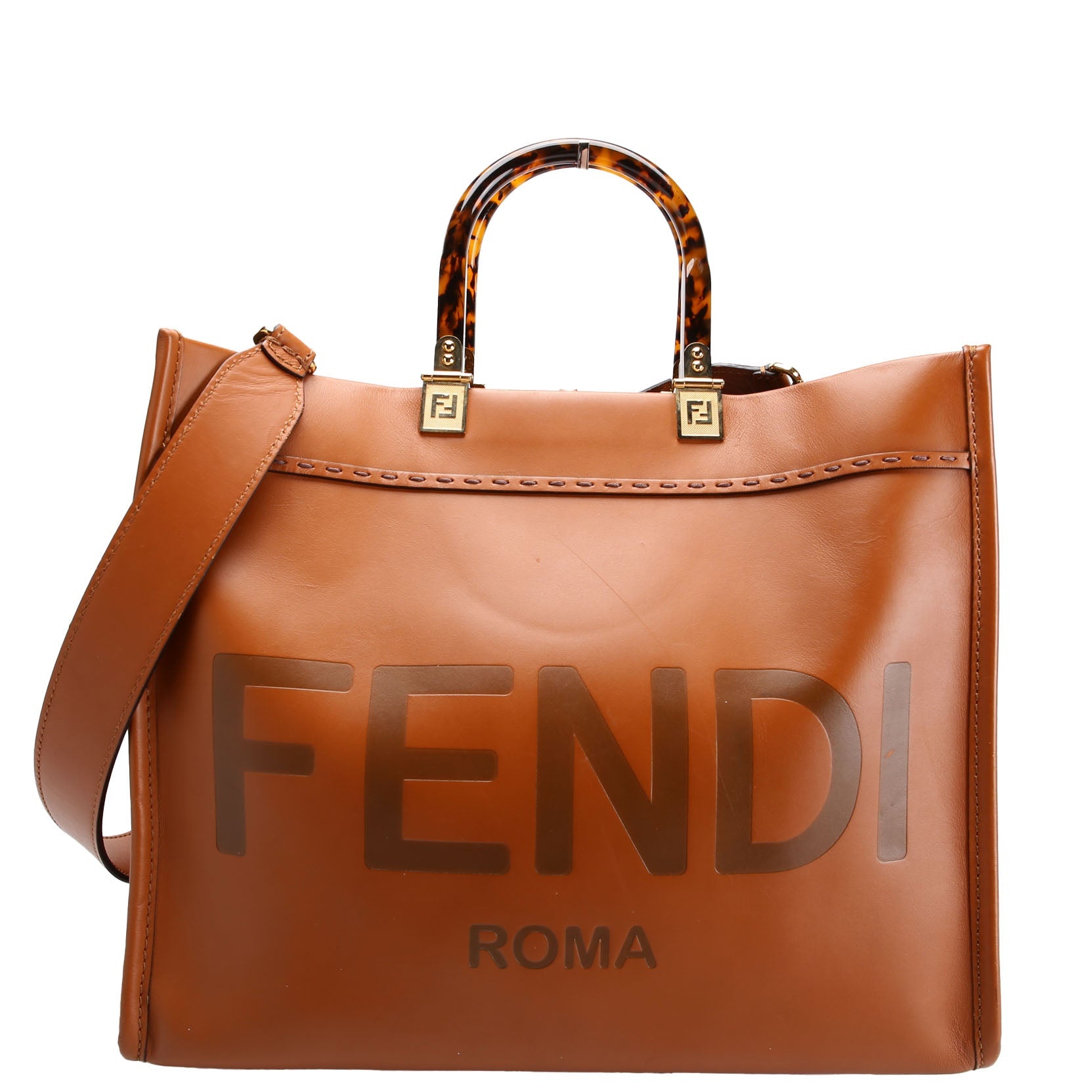 Fendi 8BH386 Sunshine Shopper Medium Leather
