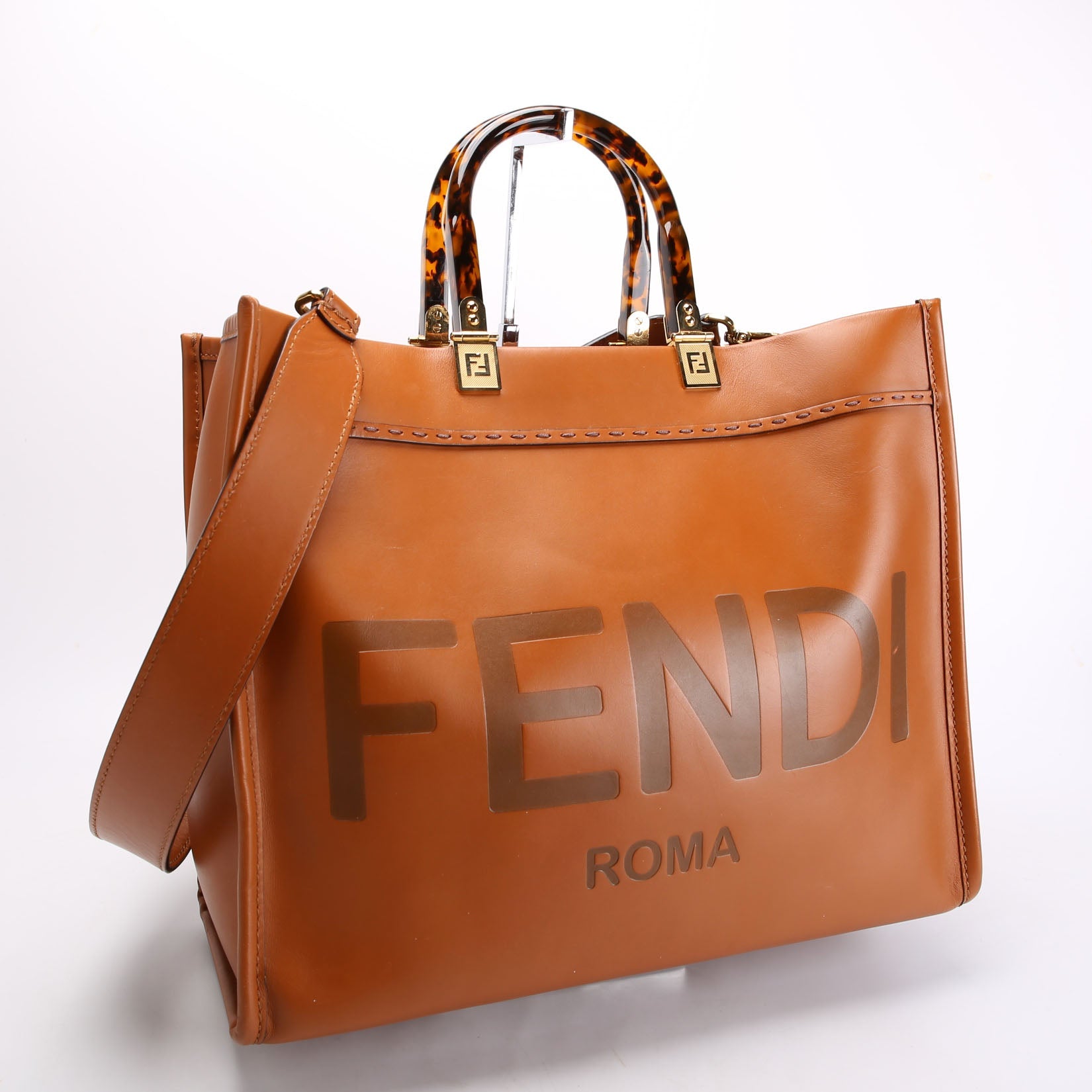 Fendi 8BH386 Sunshine Shopper Medium Leather