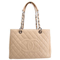 Grand Shopping Tote Caviar Nude