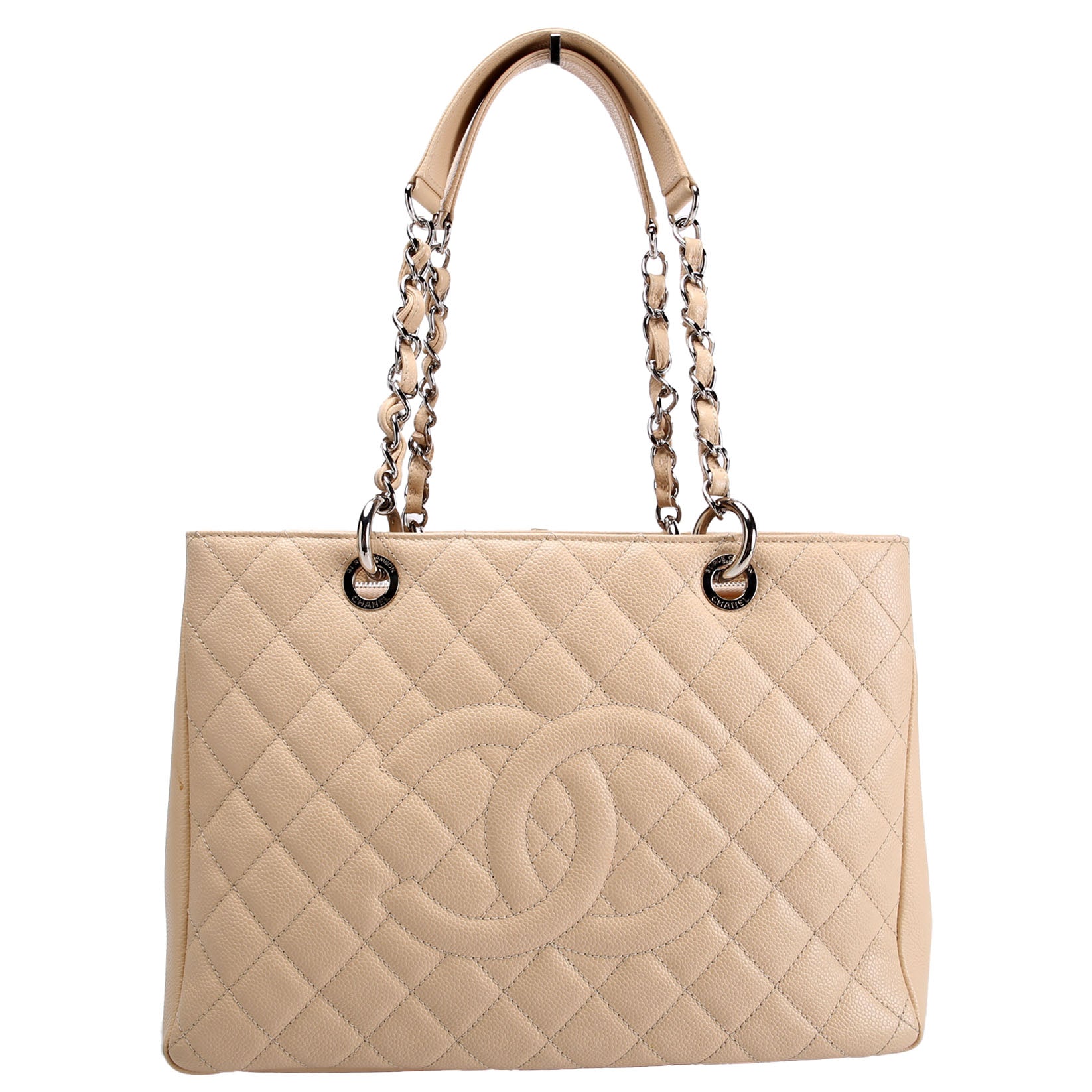 Grand Shopping Tote Caviar Nude