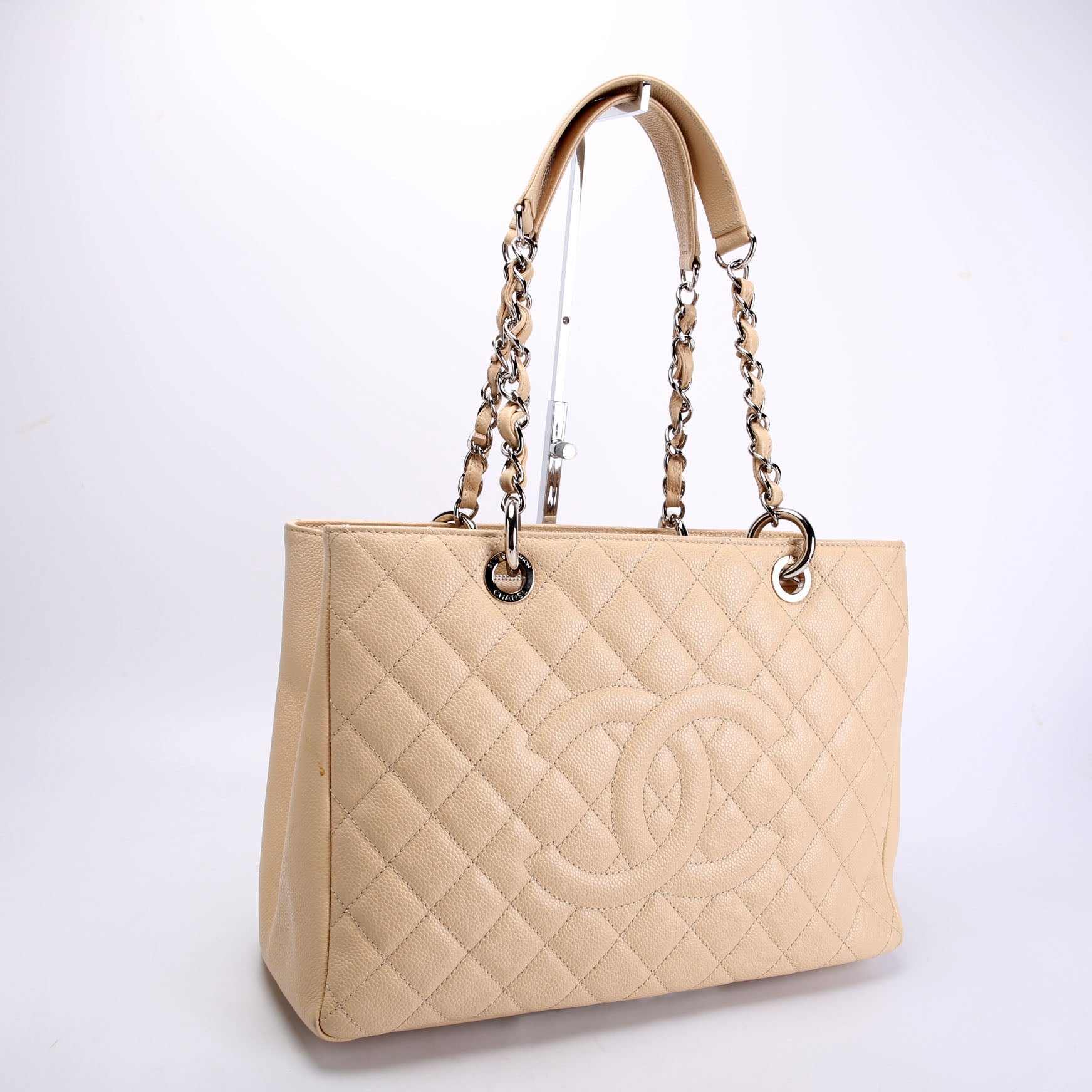 Grand Shopping Tote Caviar Nude