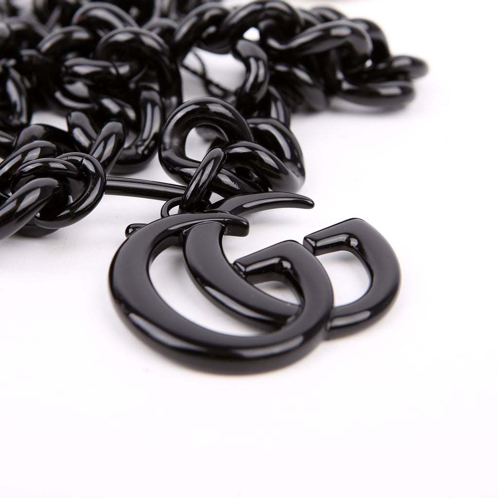 Gucci 400021 GG Marmont Chain Link Black