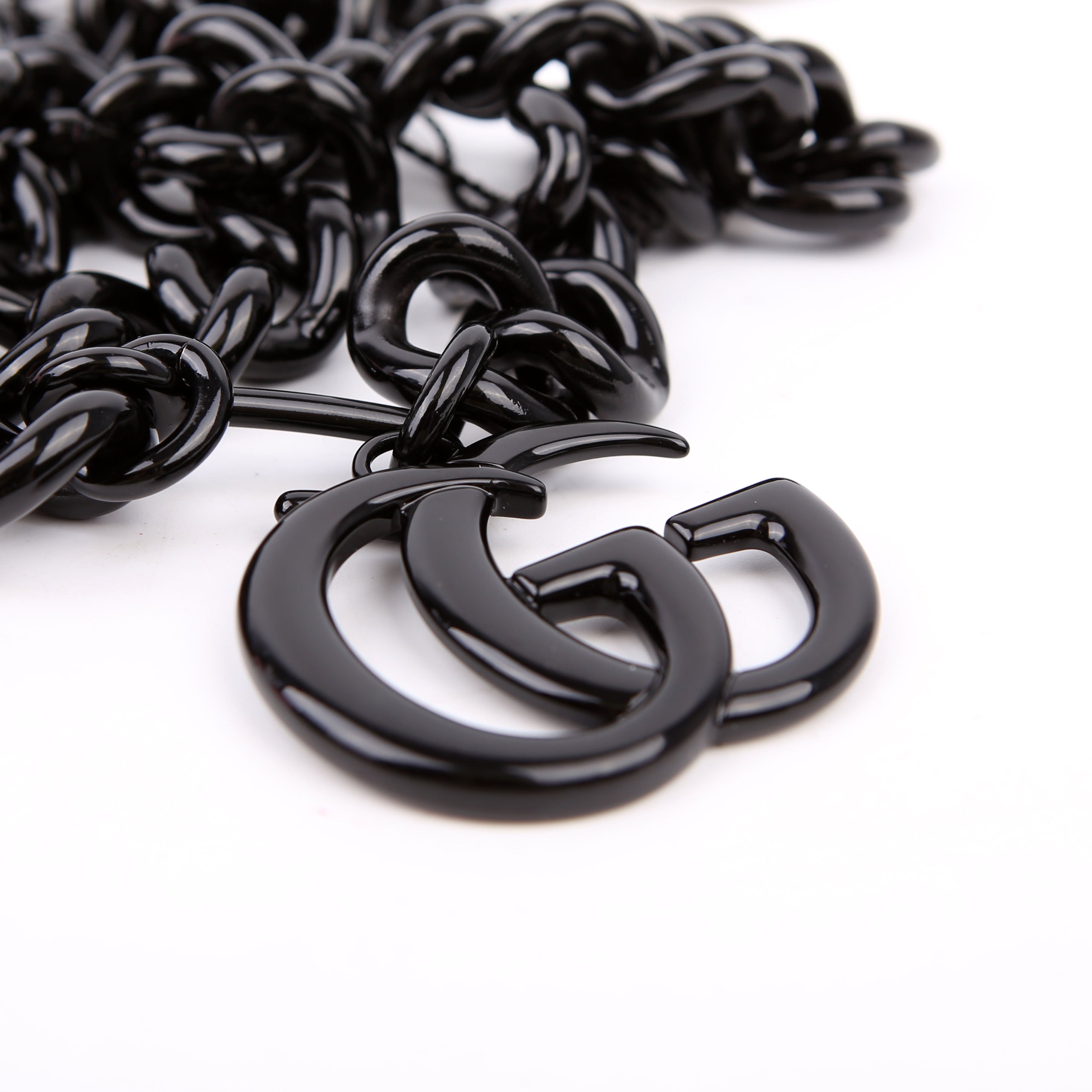 Gucci 400021 GG Marmont Chain Link Black