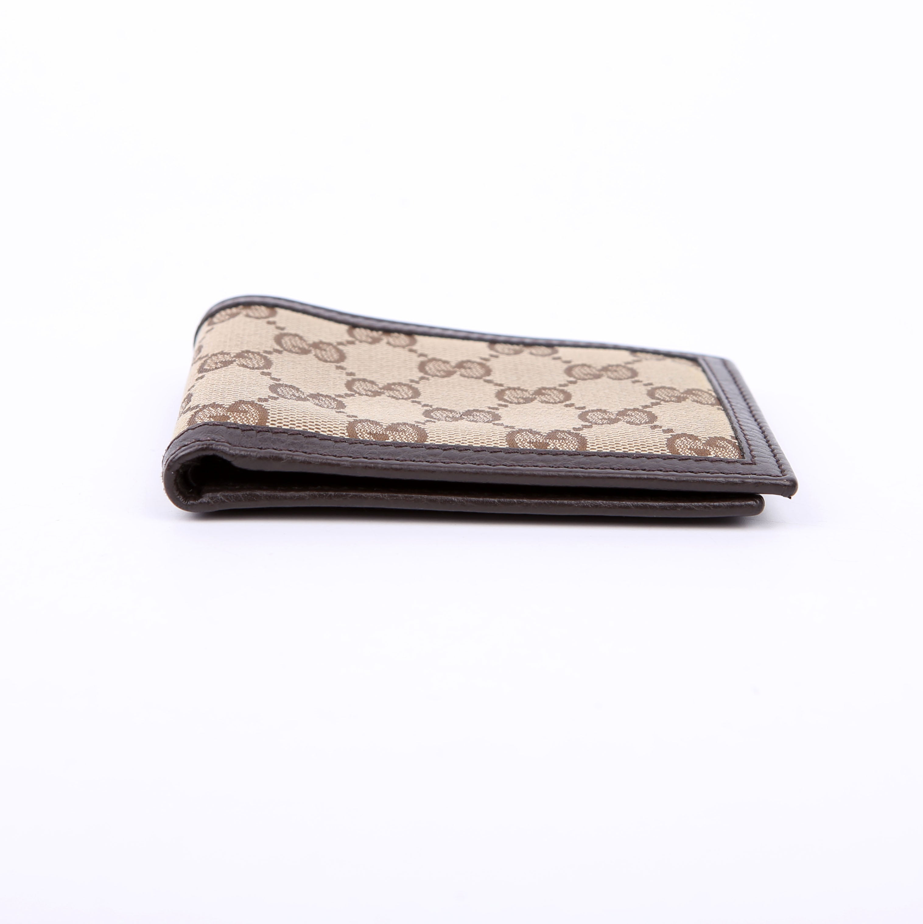 260987 GG Canvas Bifold Wallet Brown