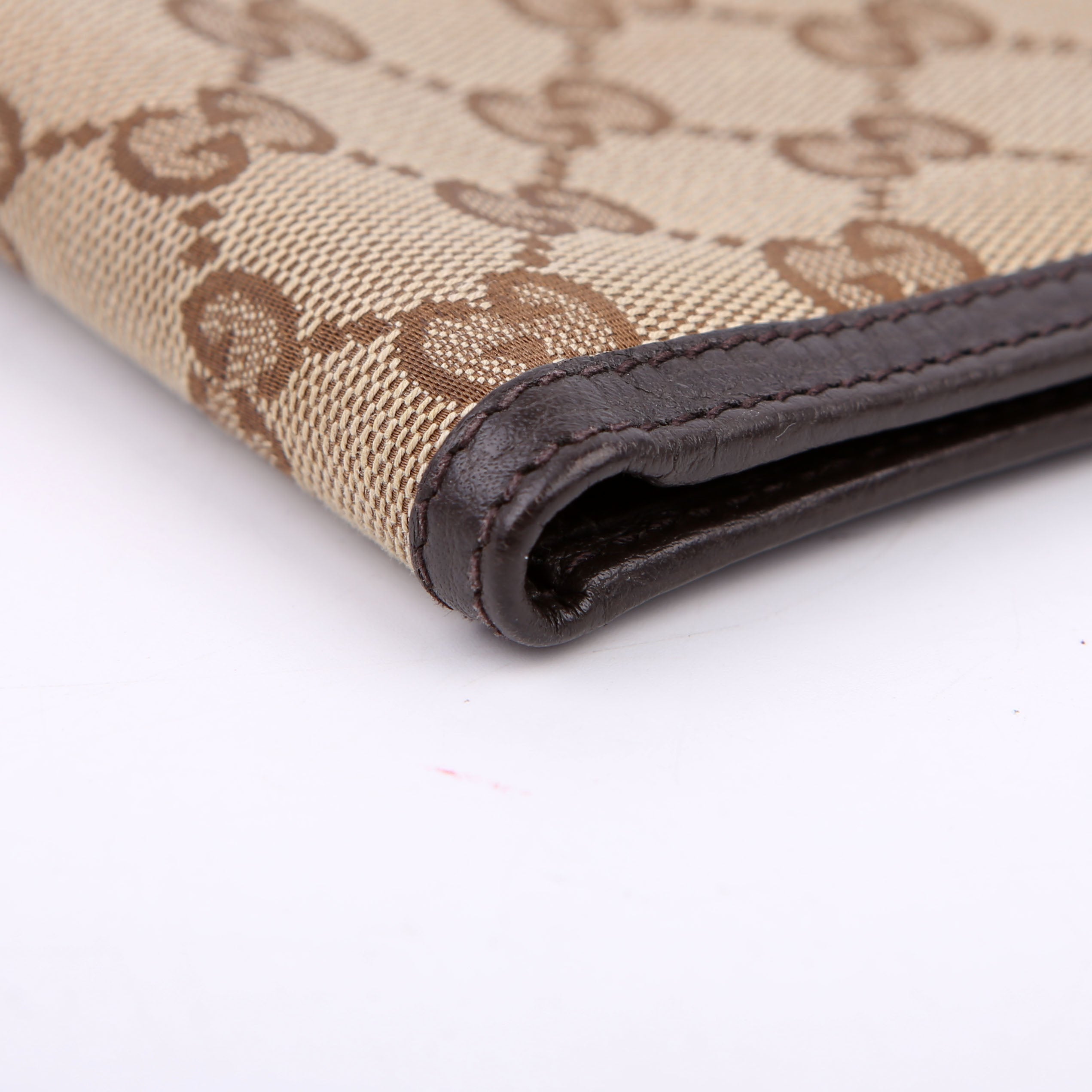 260987 GG Canvas Bifold Wallet Brown