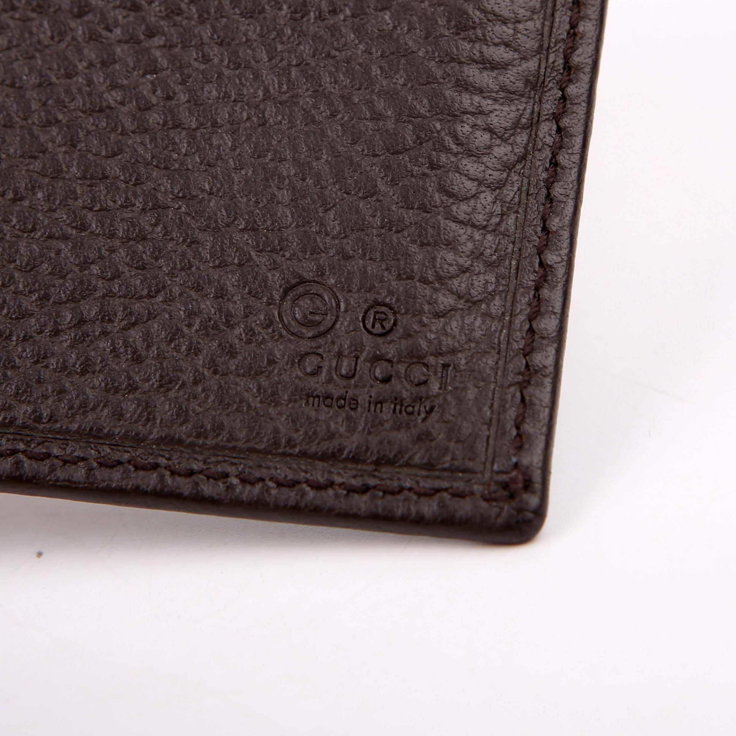 260987 GG Canvas Bifold Wallet Brown
