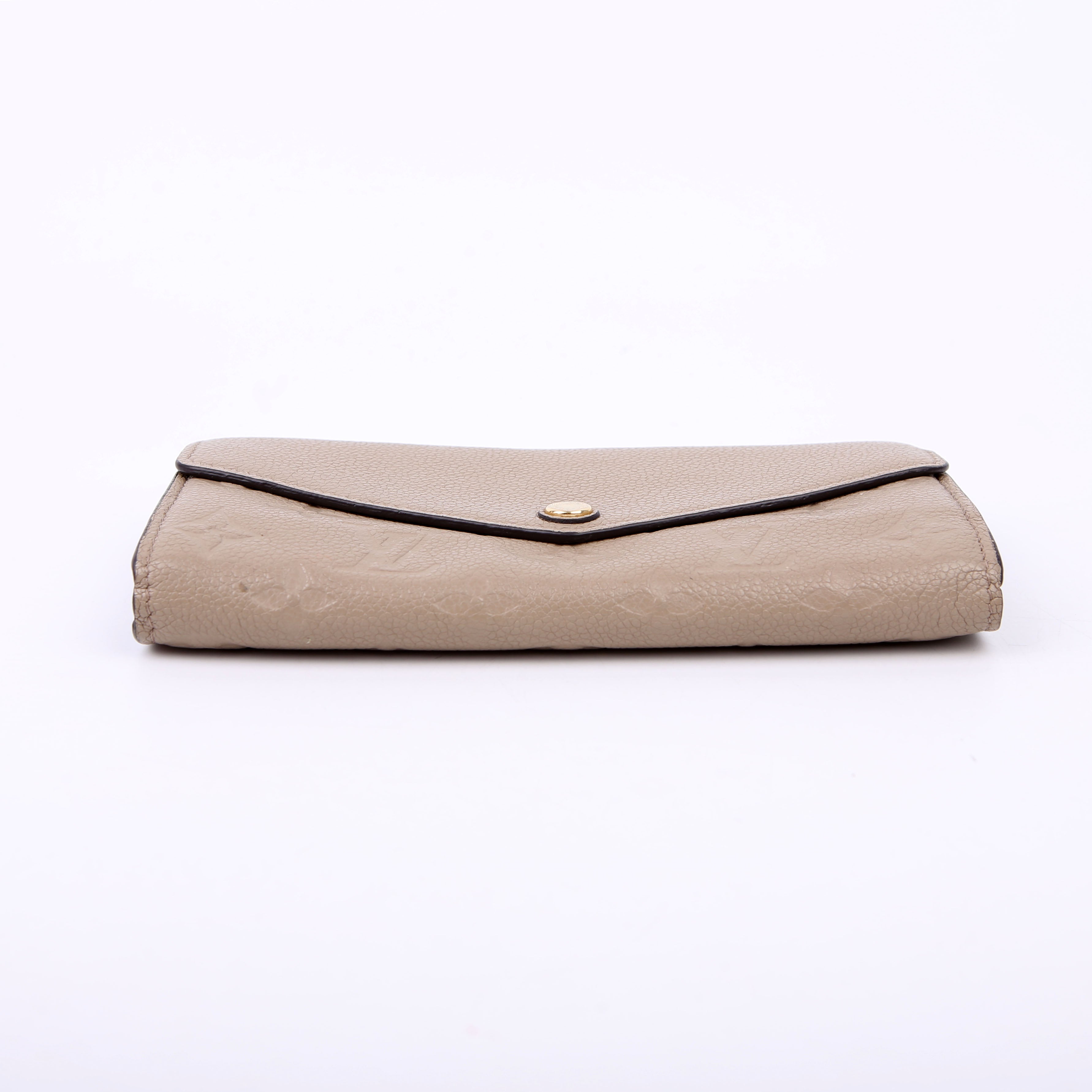Sarah Wallet Empreinte Taupe