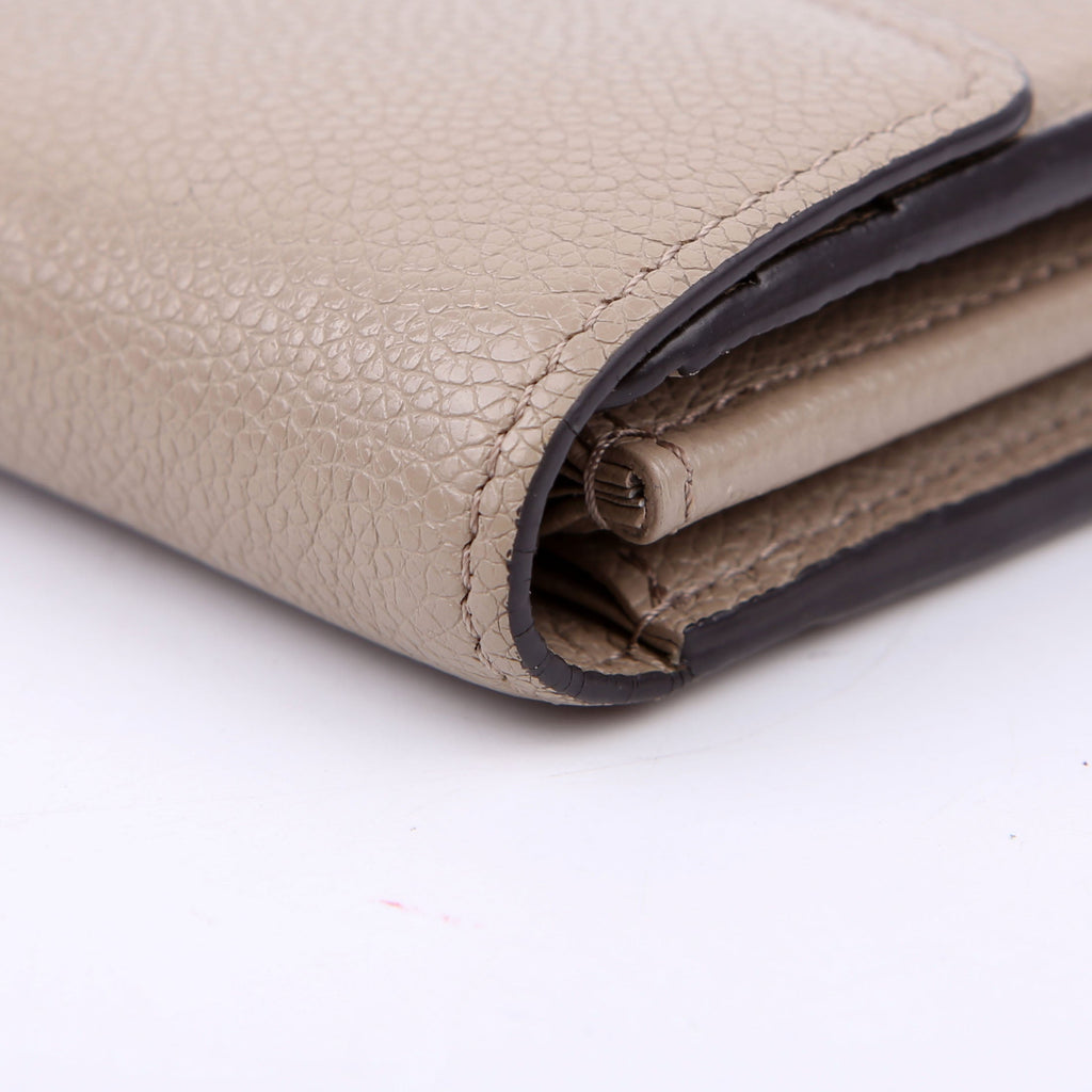Sarah Wallet Empreinte Taupe