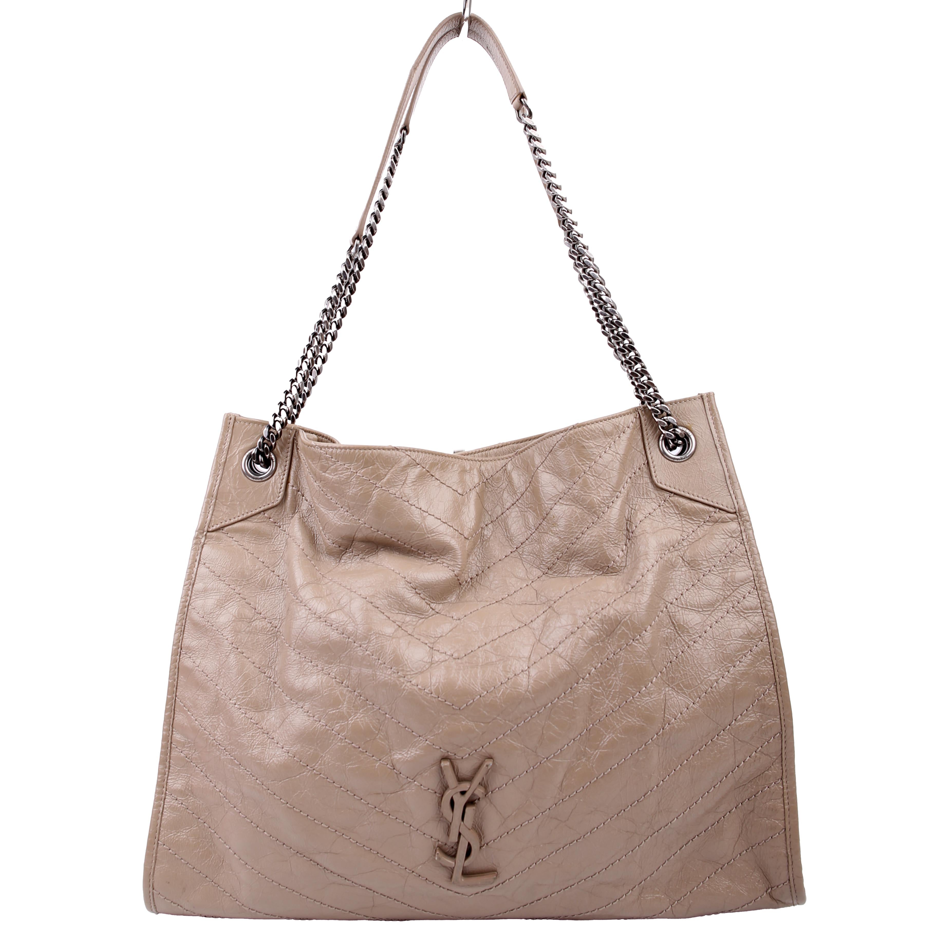 SAINT LAURENT Niki Large Shopper 579998 Beige