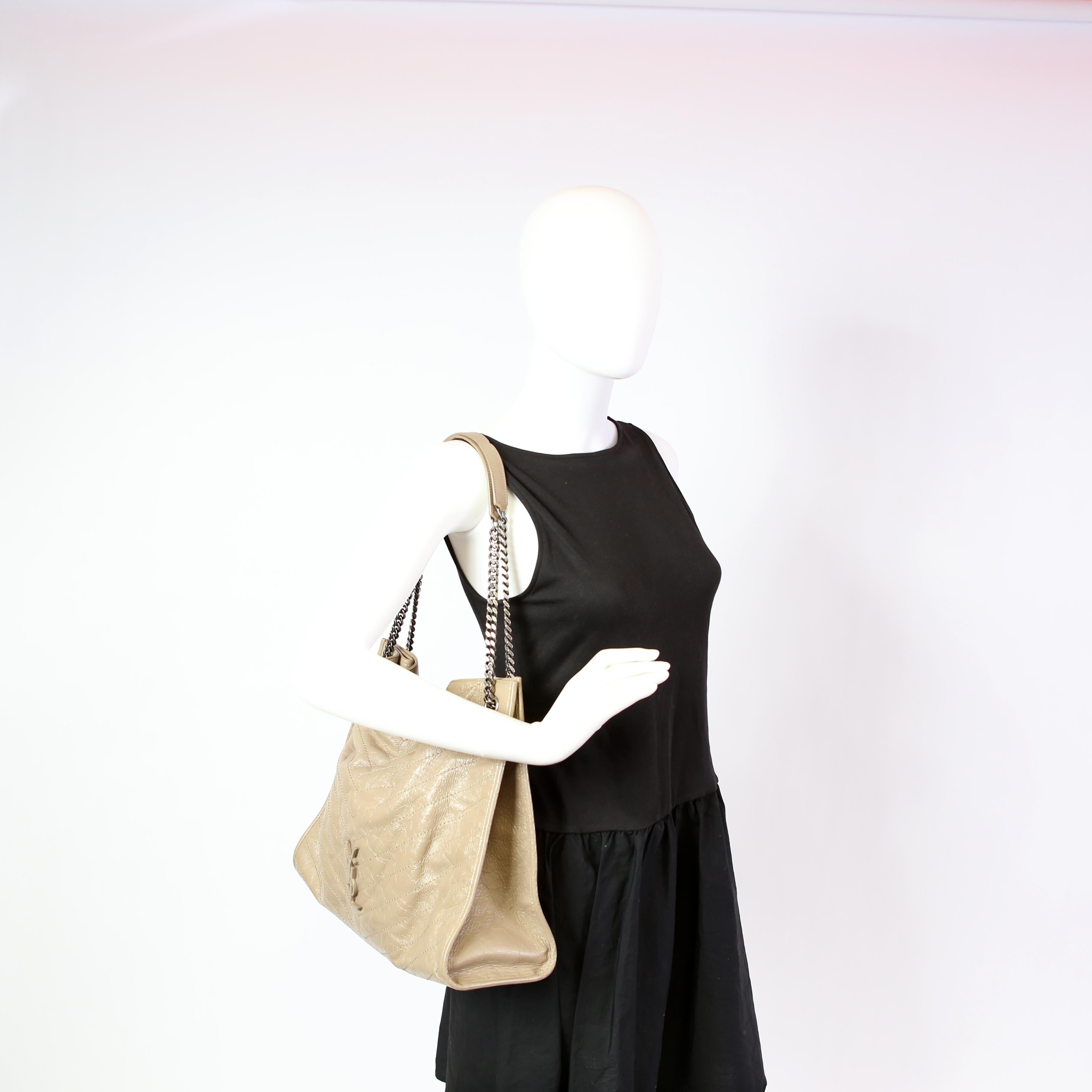 SAINT LAURENT Niki Large Shopper 579998 Beige