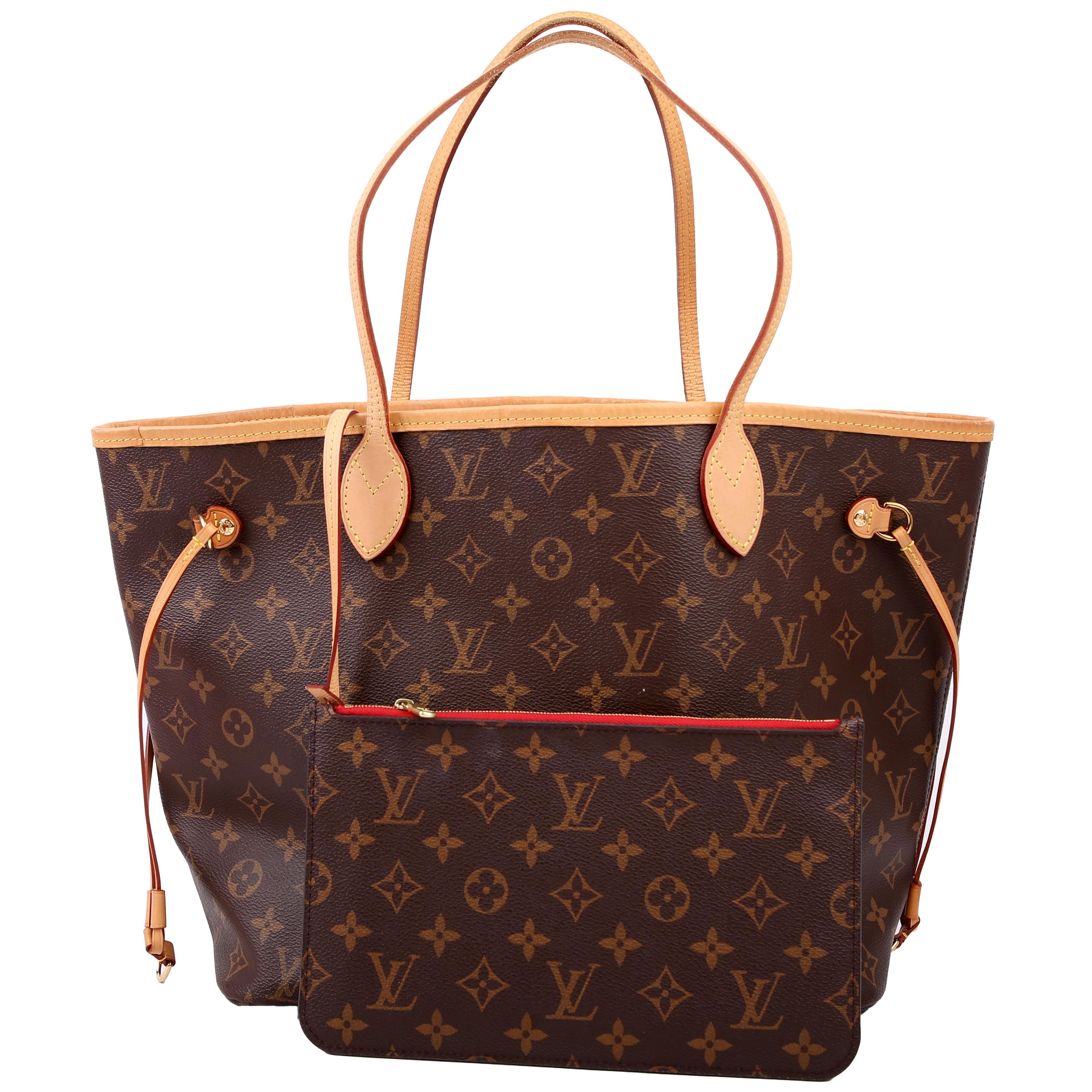 Neverfull with Wallet MM Monogram Red