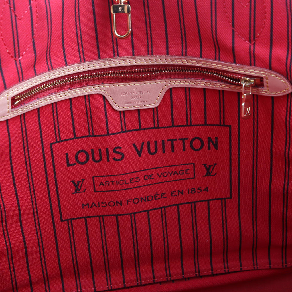 Neverfull with Wallet MM Monogram Red