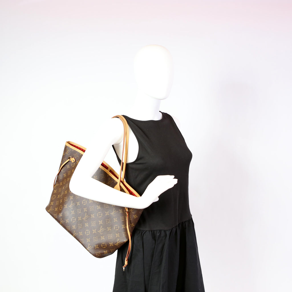 Neverfull with Wallet MM Monogram Red