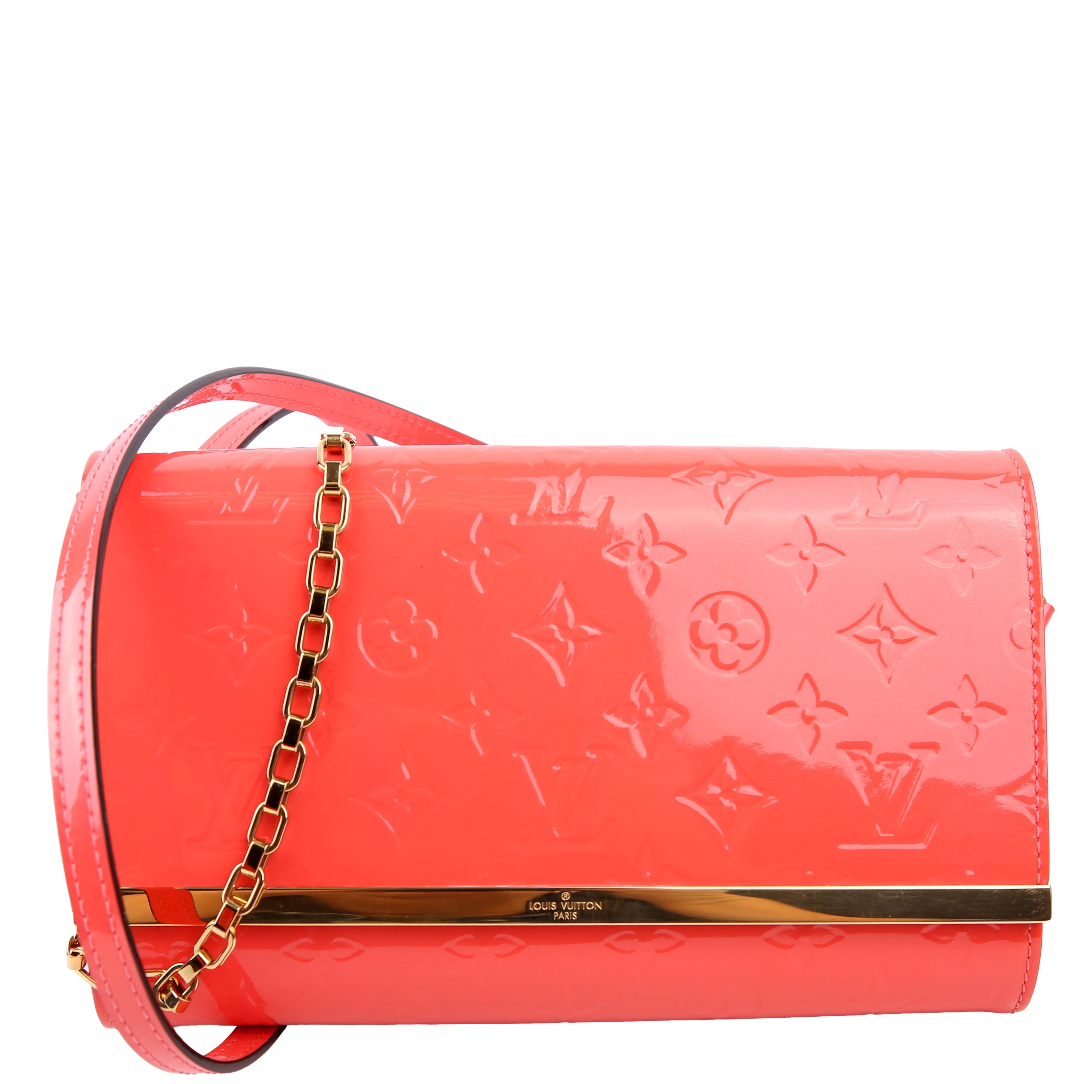 Ana Clutch Vernis Coral
