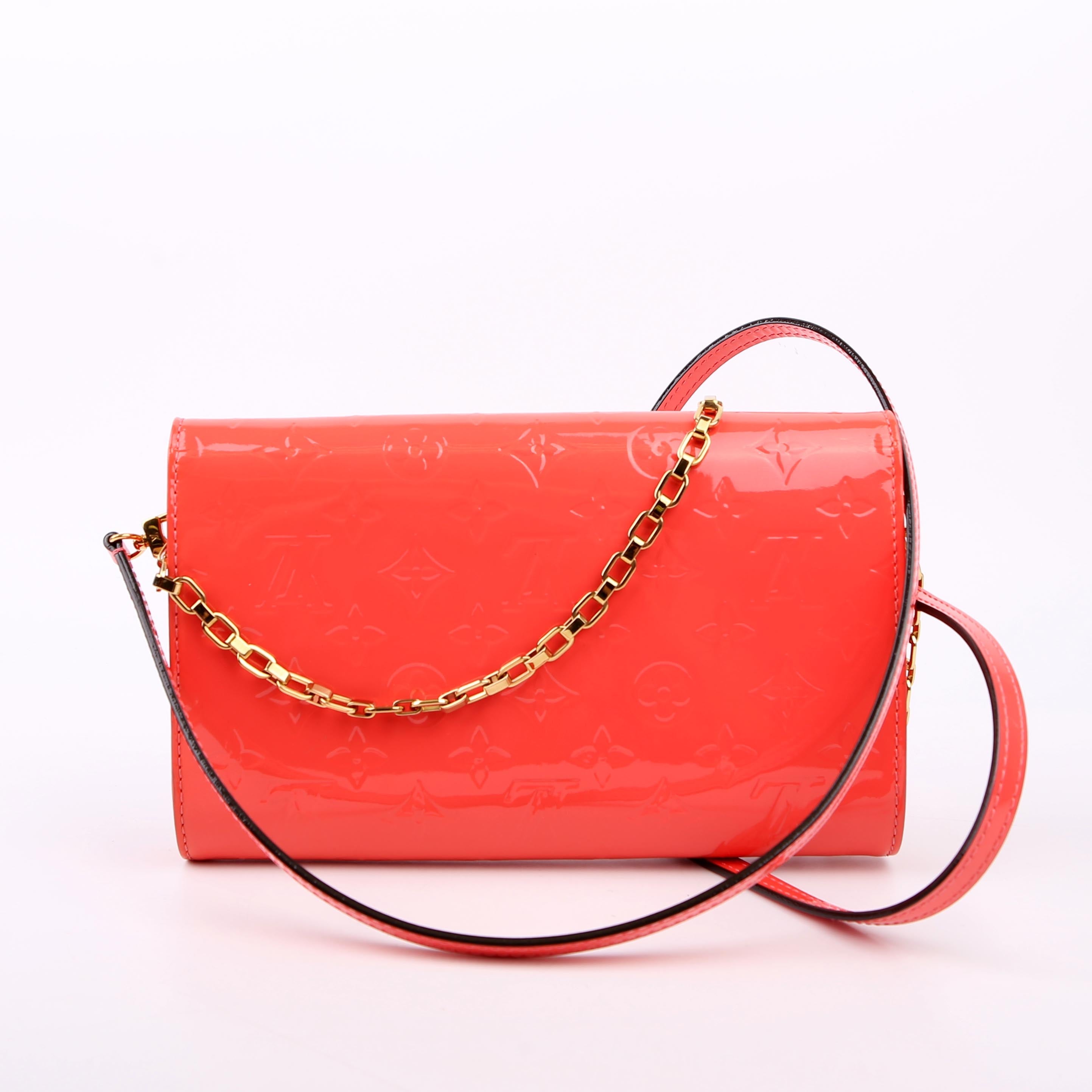 Ana Clutch Vernis Coral