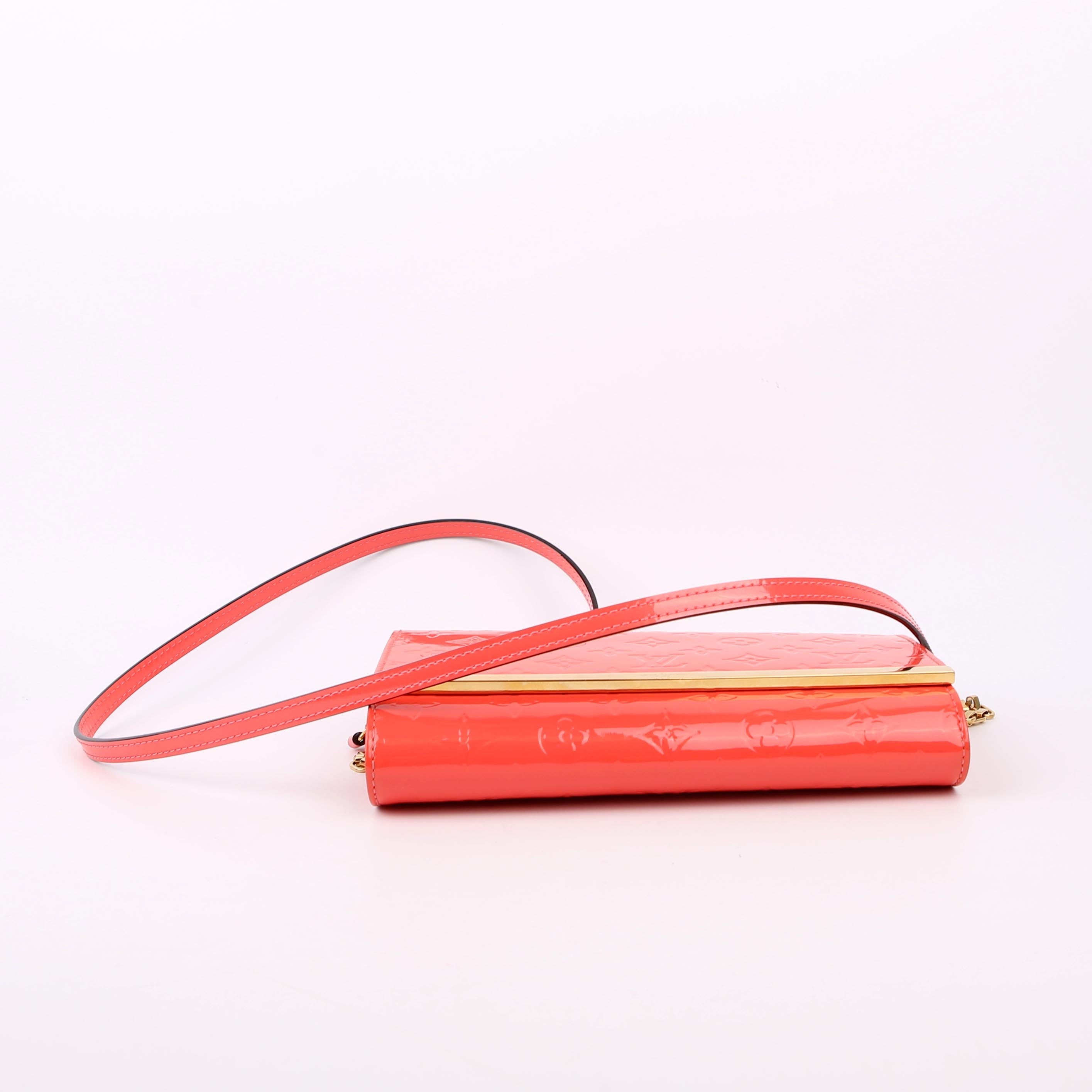 Ana Clutch Vernis Coral