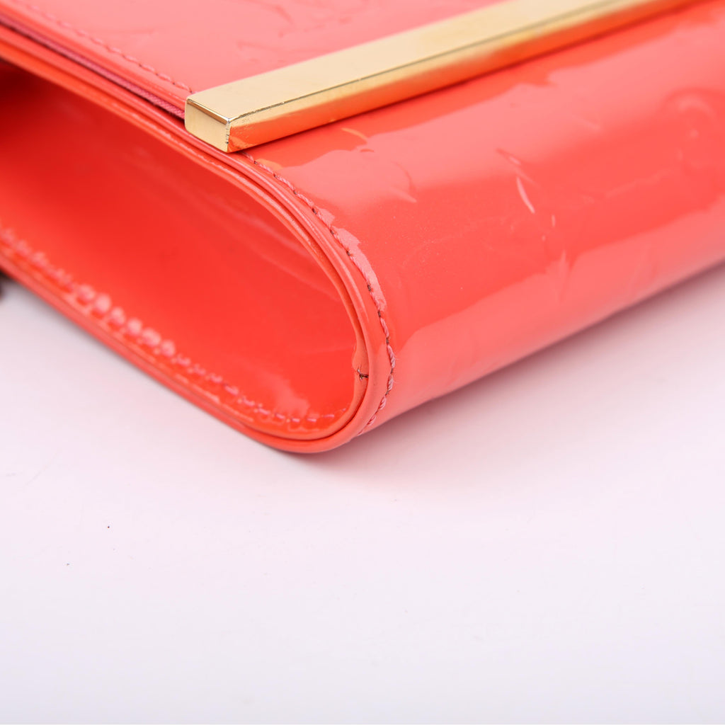 Ana Clutch Vernis Coral