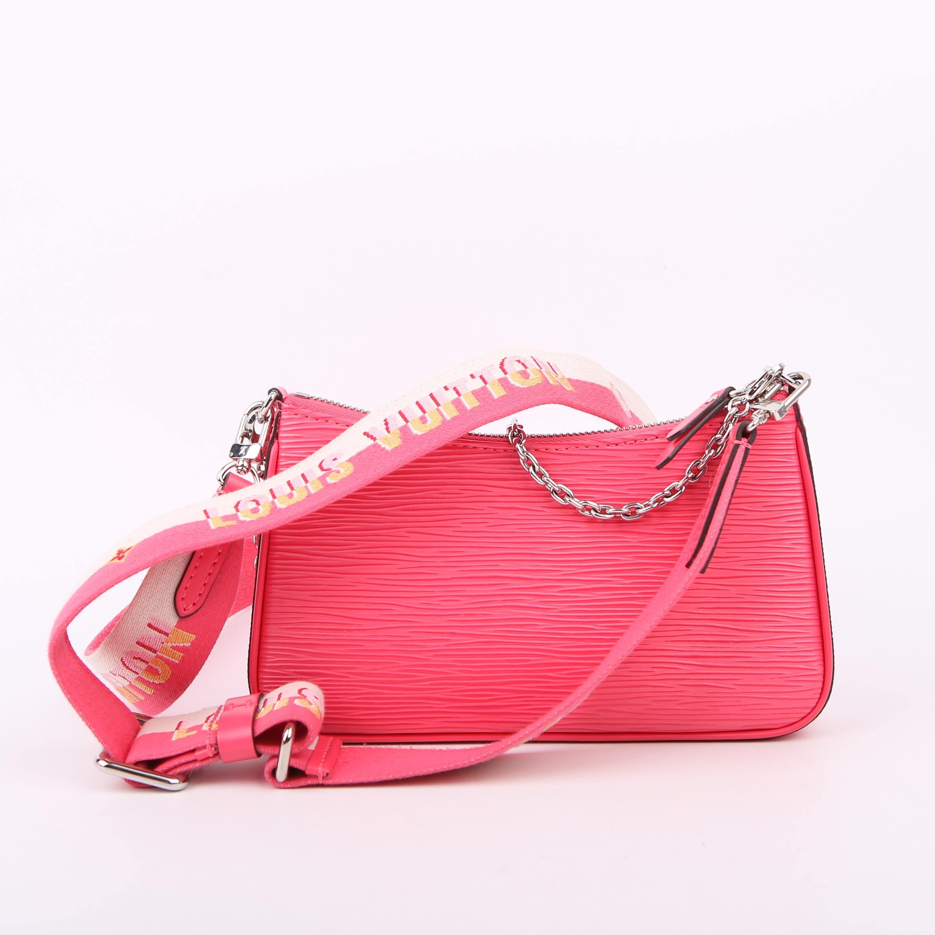 Easy Pouch on Strap Epi Pink