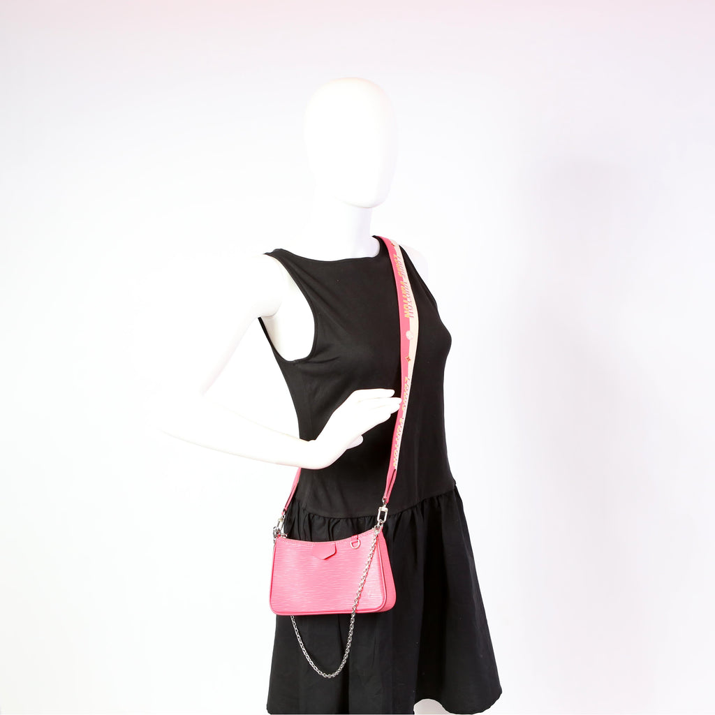 Easy Pouch on Strap Epi Pink