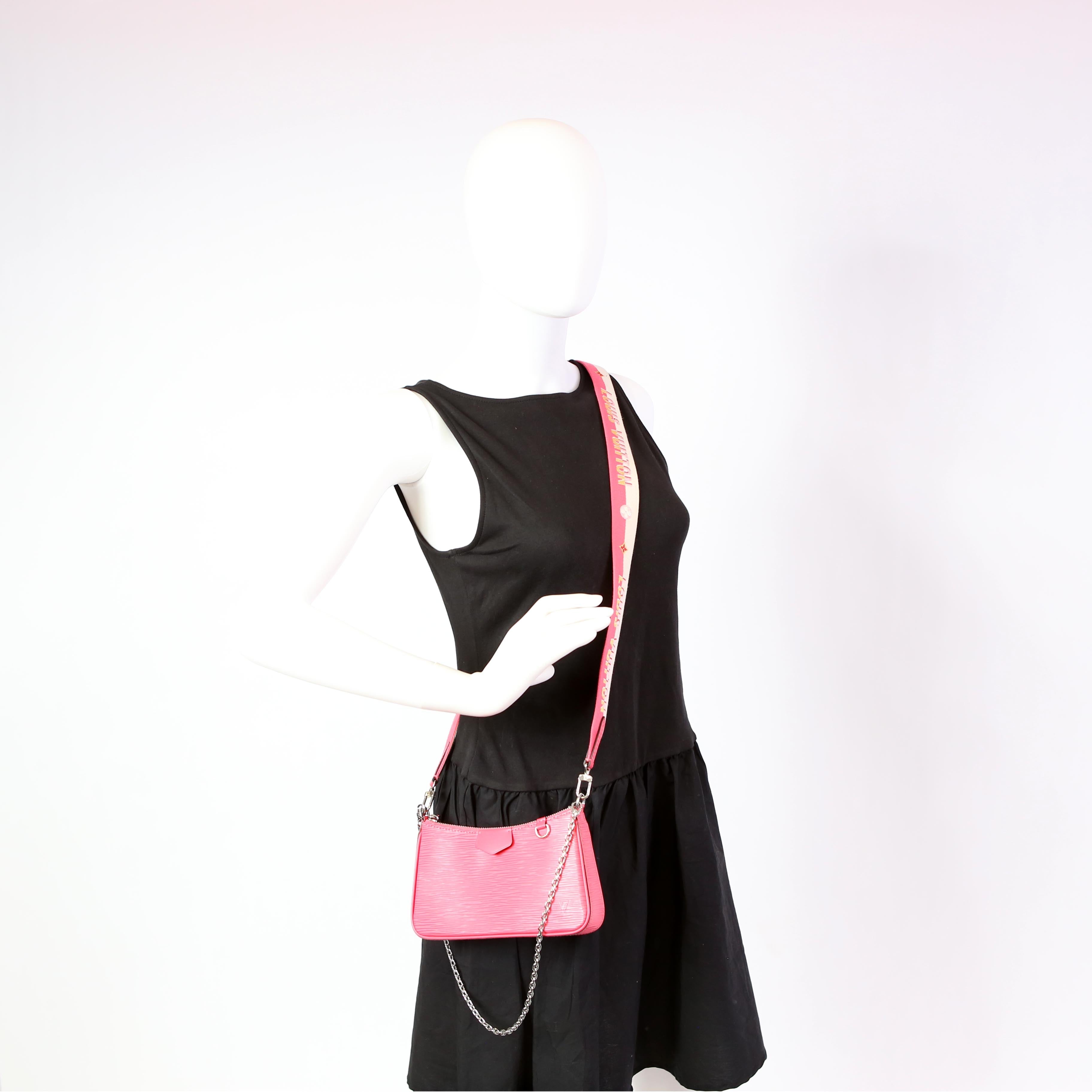 Easy Pouch on Strap Epi Pink