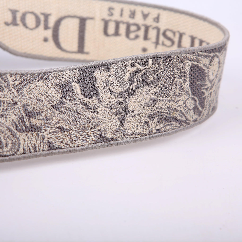 Dior Lady D-Lite Toile De Jouy Large Grey