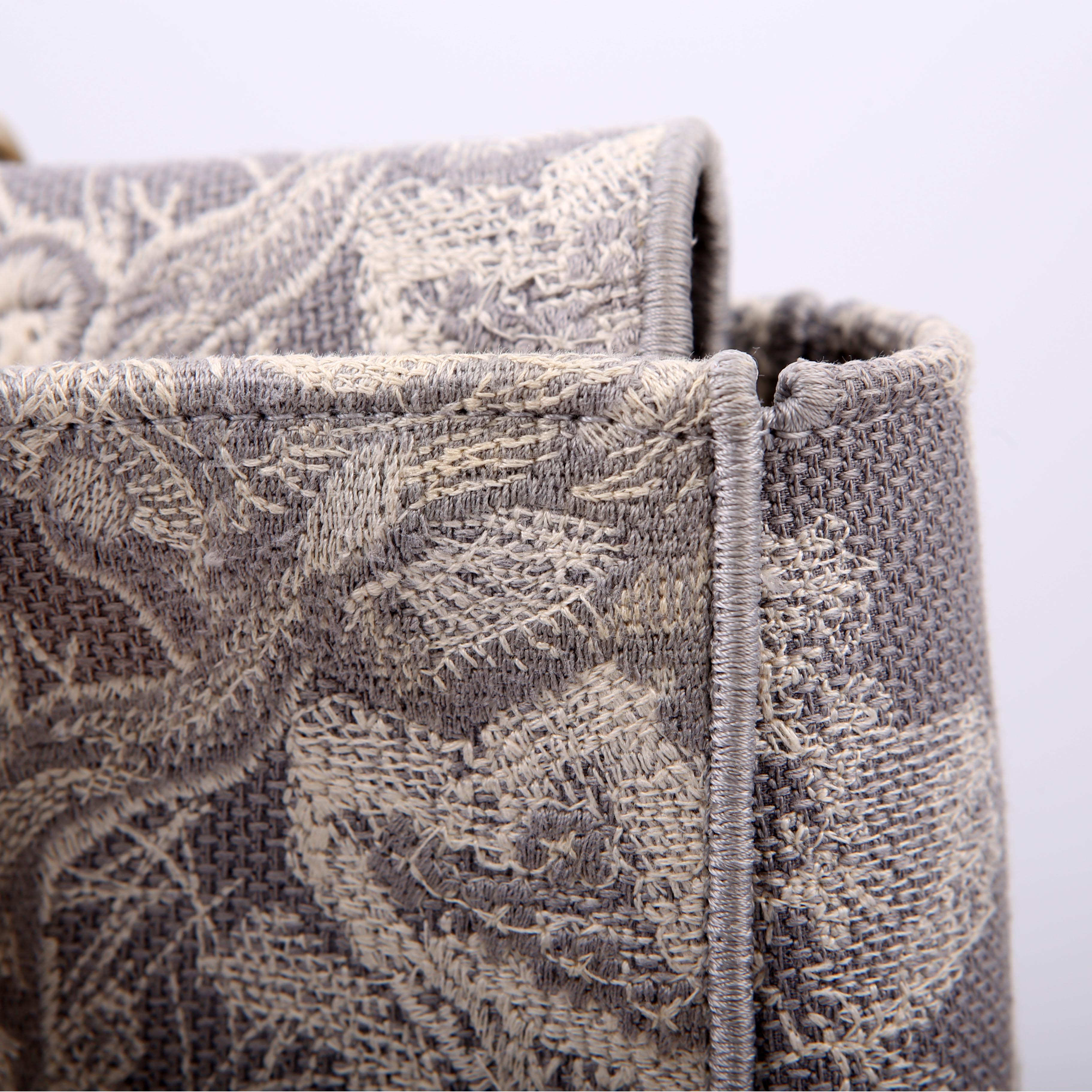 Dior Lady D-Lite Toile De Jouy Large Grey