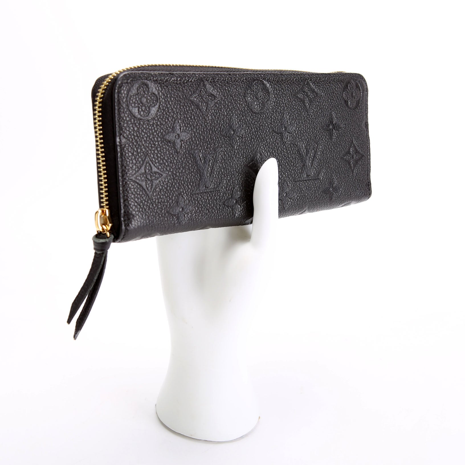 Clemence Wallet Empreinte Black