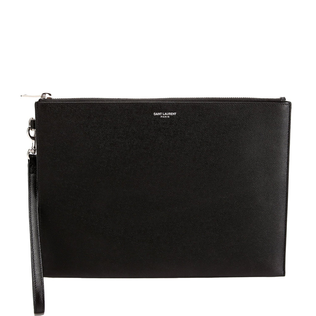 SAINT LAURENT Zipped Tablet Holder 683685 Black