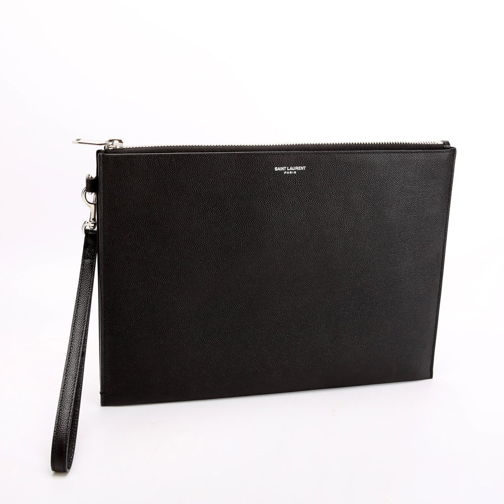 SAINT LAURENT Zipped Tablet Holder 683685 Black