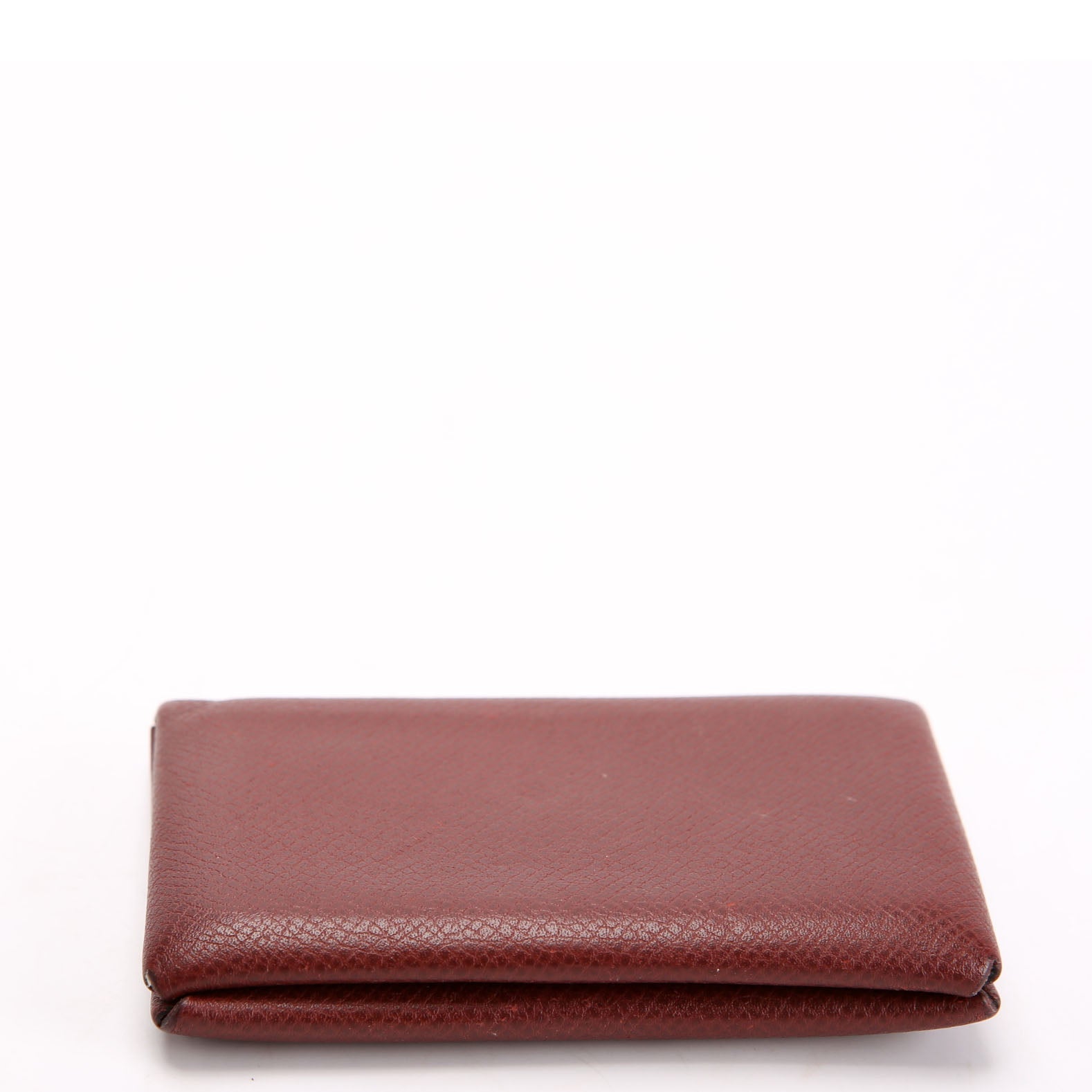 Hermes Calvi Card Case Maroon