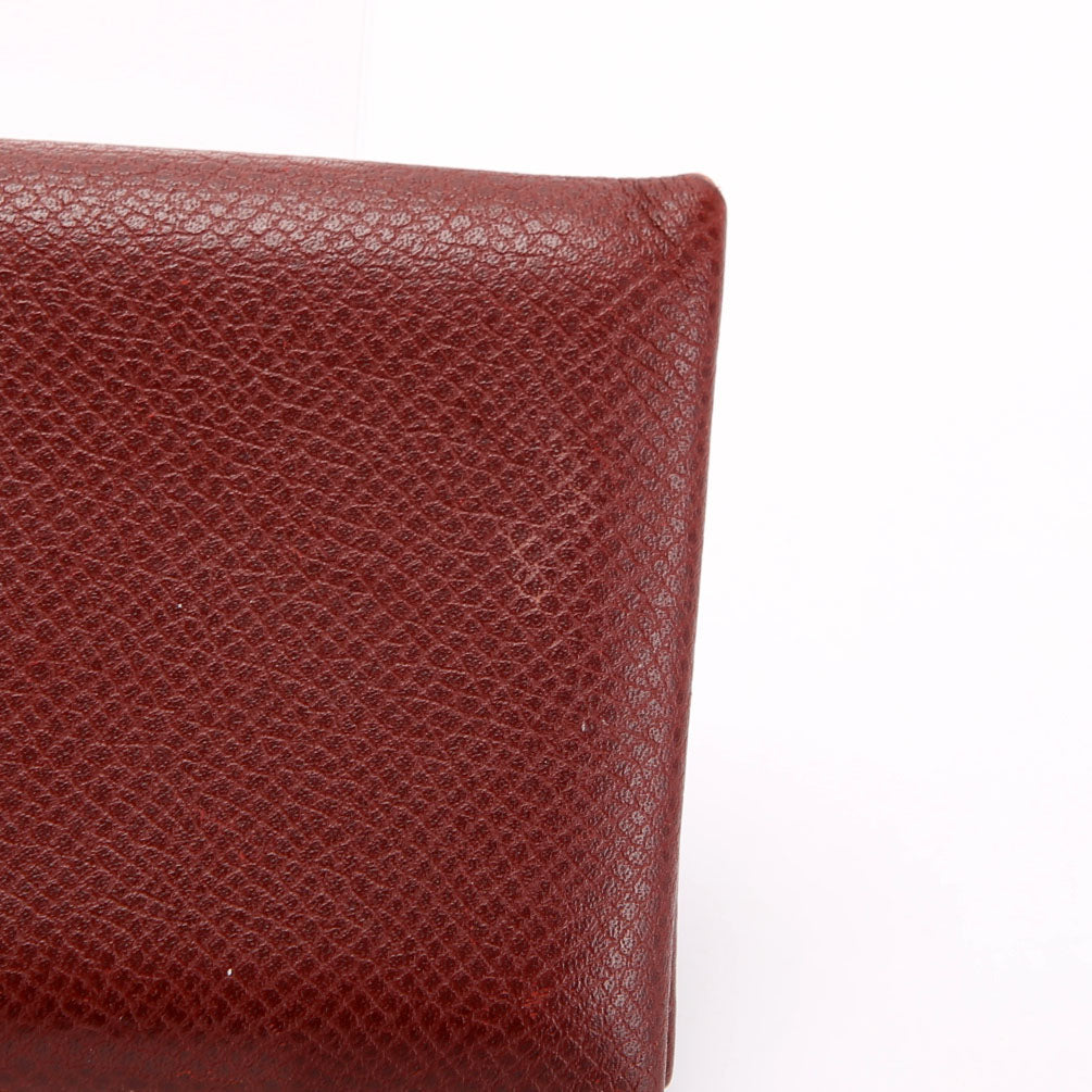 Hermes Calvi Card Case Maroon