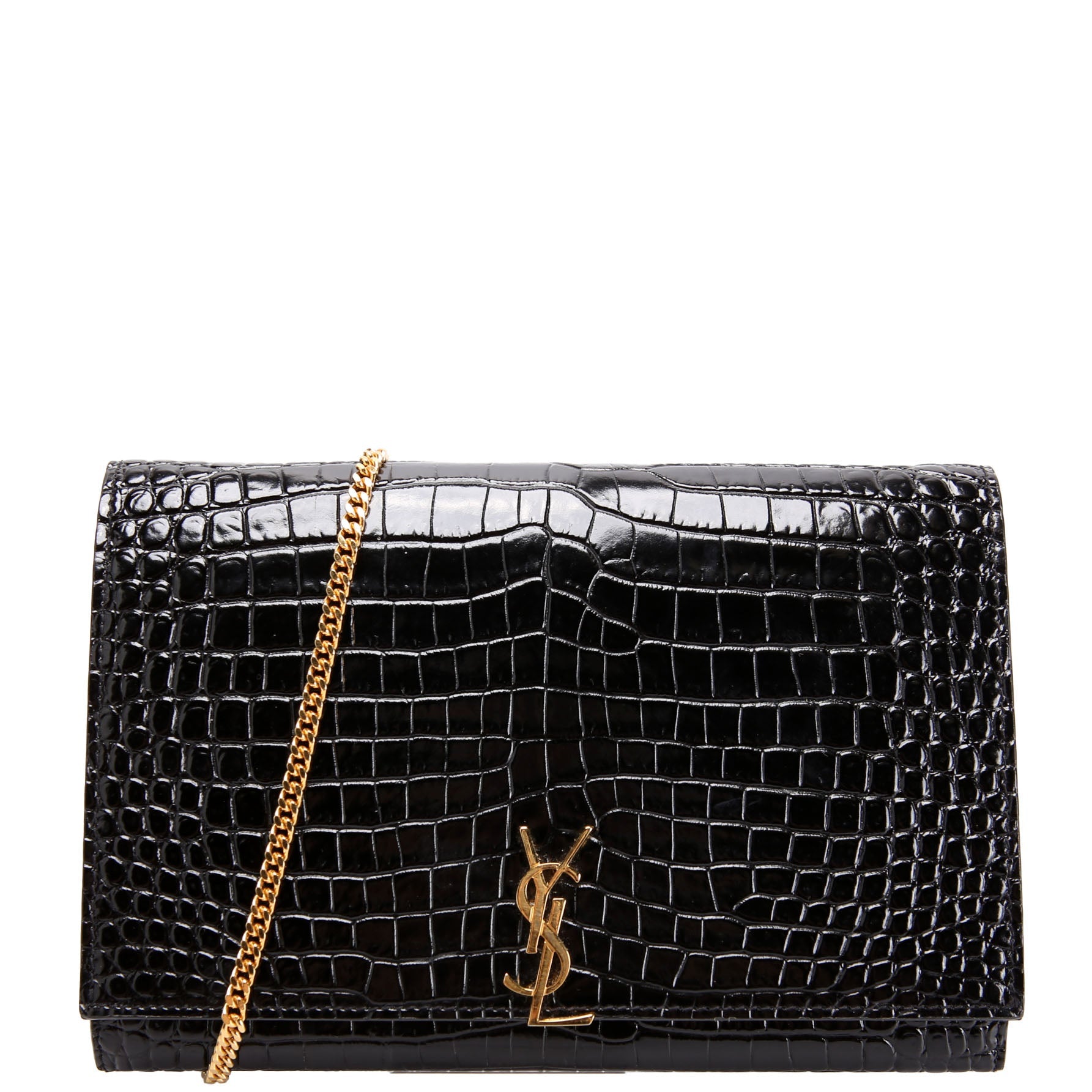 Cassandre WOC Crocodile Embossed 669921 Black