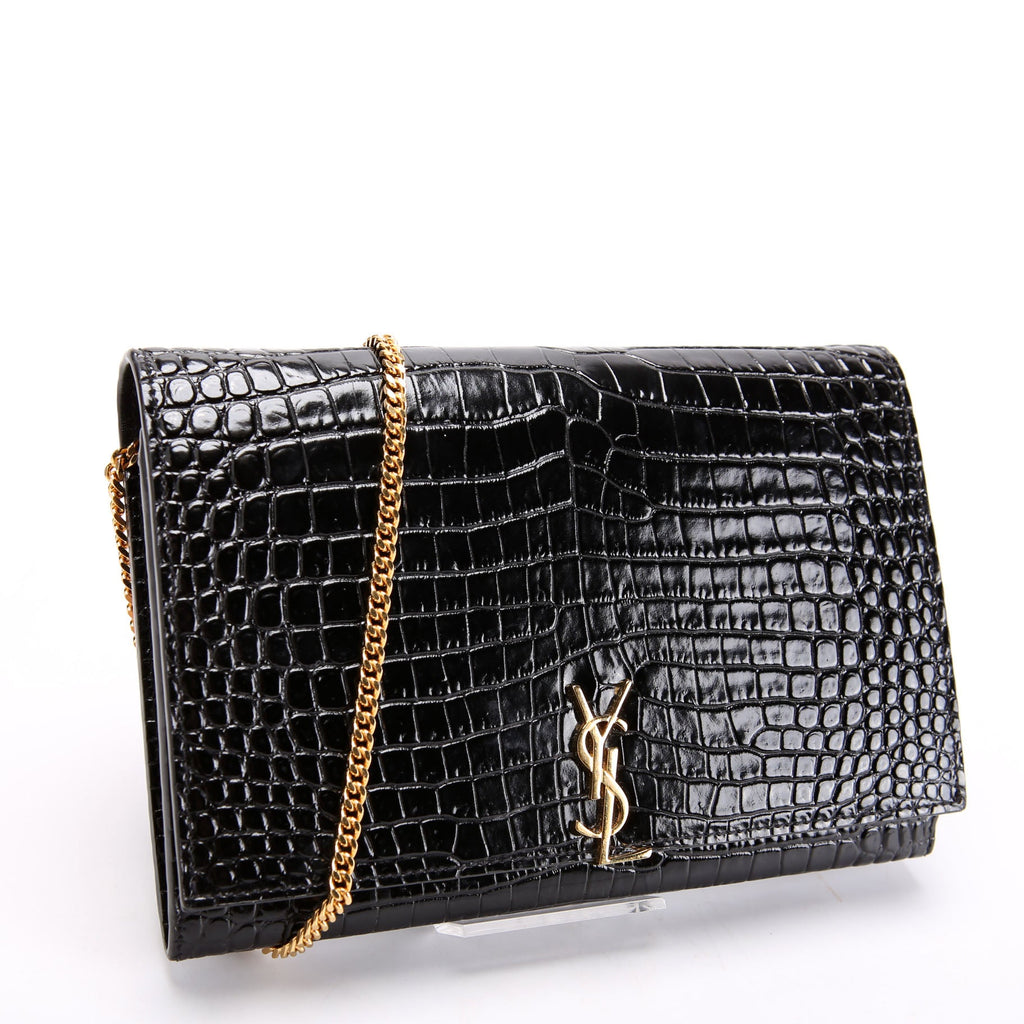 Cassandre WOC Crocodile Embossed 669921 Black