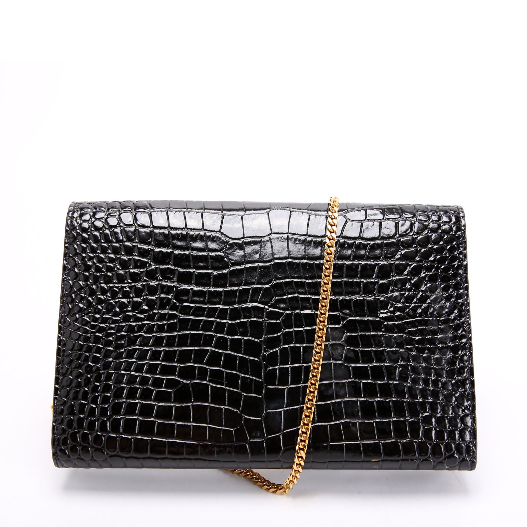 Cassandre WOC Crocodile Embossed 669921 Black