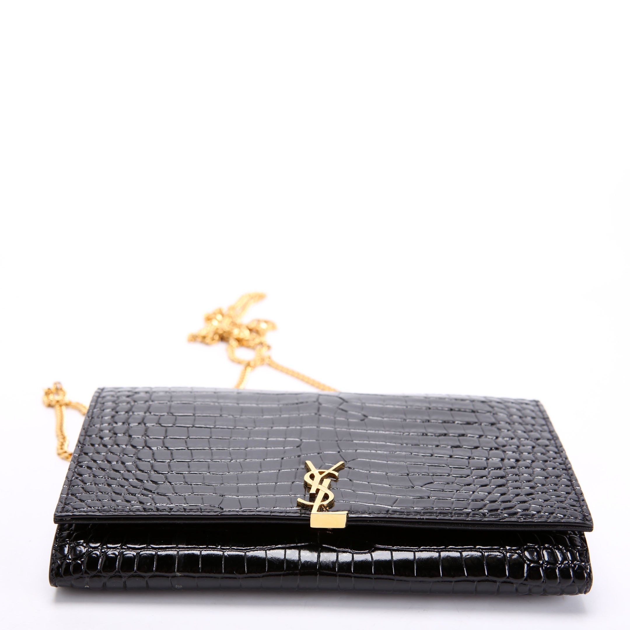 Cassandre WOC Crocodile Embossed 669921 Black