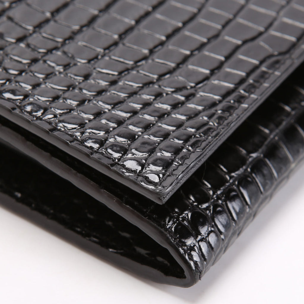 Cassandre WOC Crocodile Embossed 669921 Black
