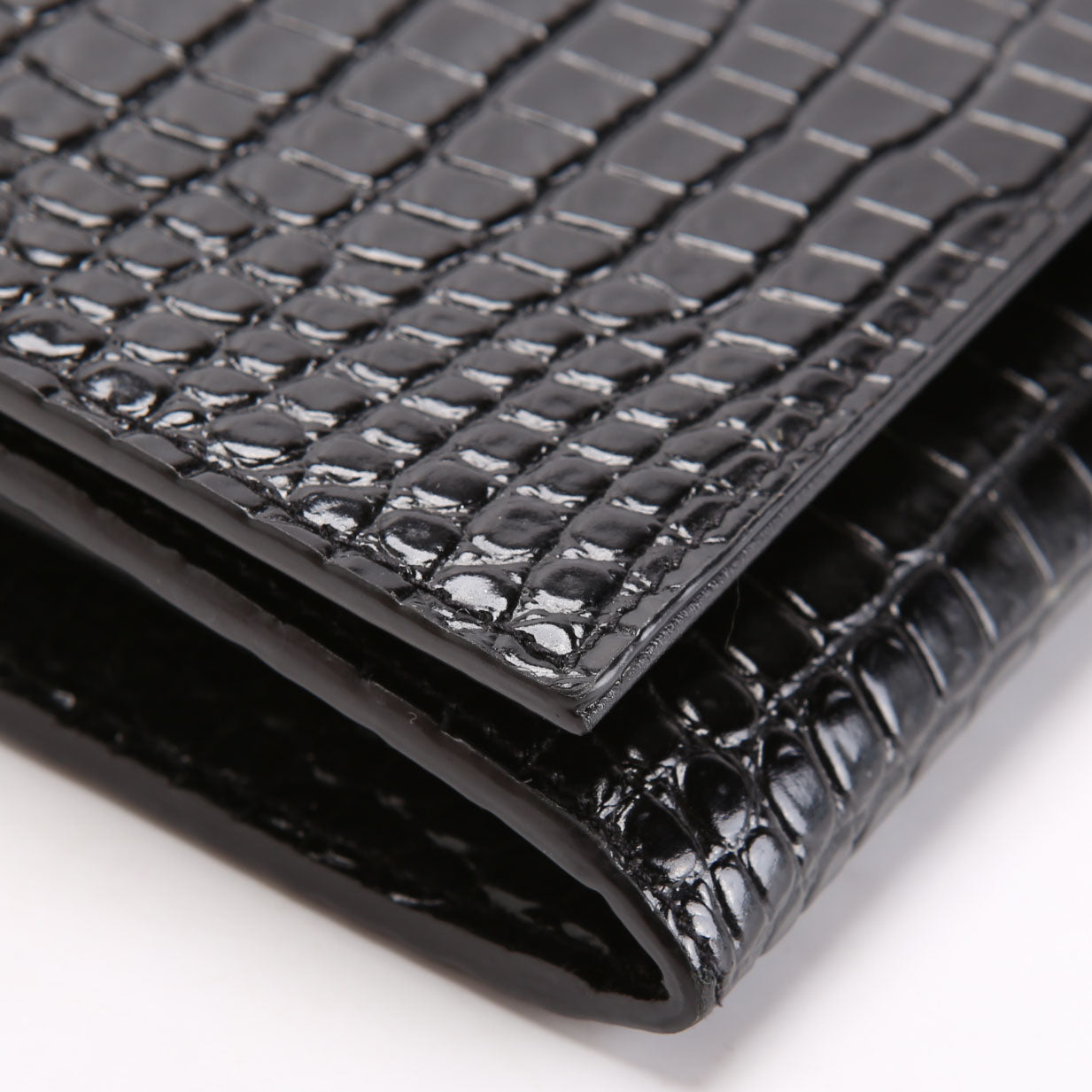Cassandre WOC Crocodile Embossed 669921 Black