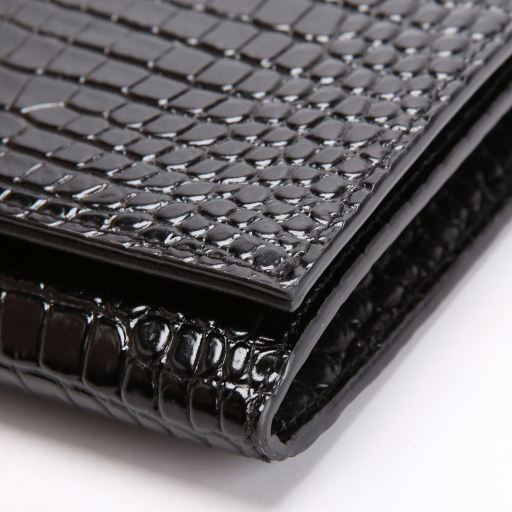 Cassandre WOC Crocodile Embossed 669921 Black